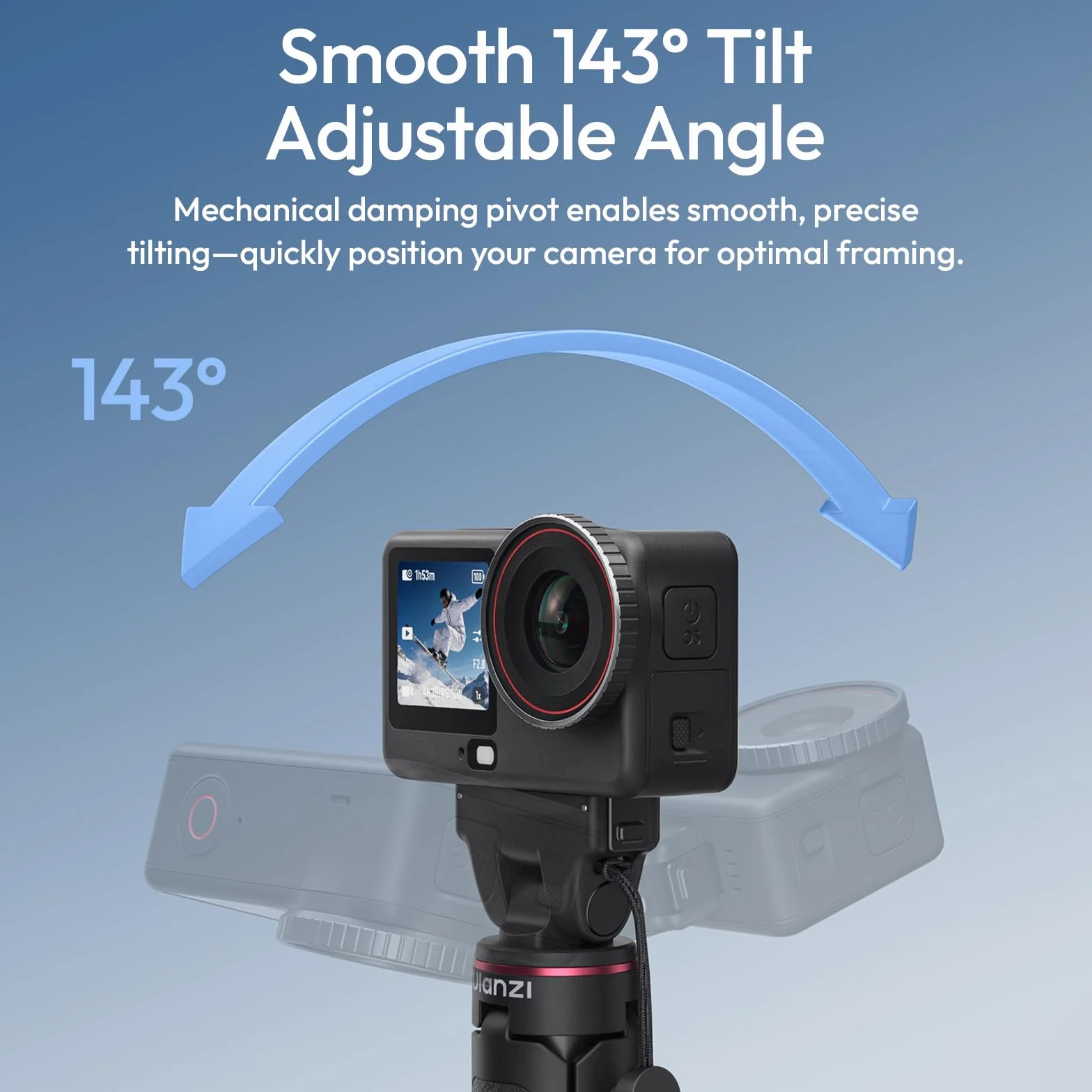 ULANZI MT99 - Treppiede per fotocamera DJI Osmo Action 5 Pro, Nano/Osmo Action 4, con chiusura in , supporto magnetico a sgancio rapido, mini treppiede