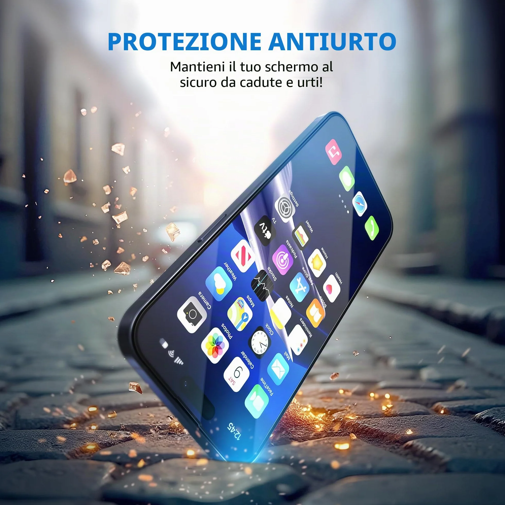 Deppa |2 Pezzi| Pellicola Privacy per iPhone 17 Pro (6,3") con Kit di Installazione Facile | Anti-Polvere e Anti-Bolle | Vetro Temperato Anti-Spia, Ultra Resistente, Copertura Totale, Anti-Graffi