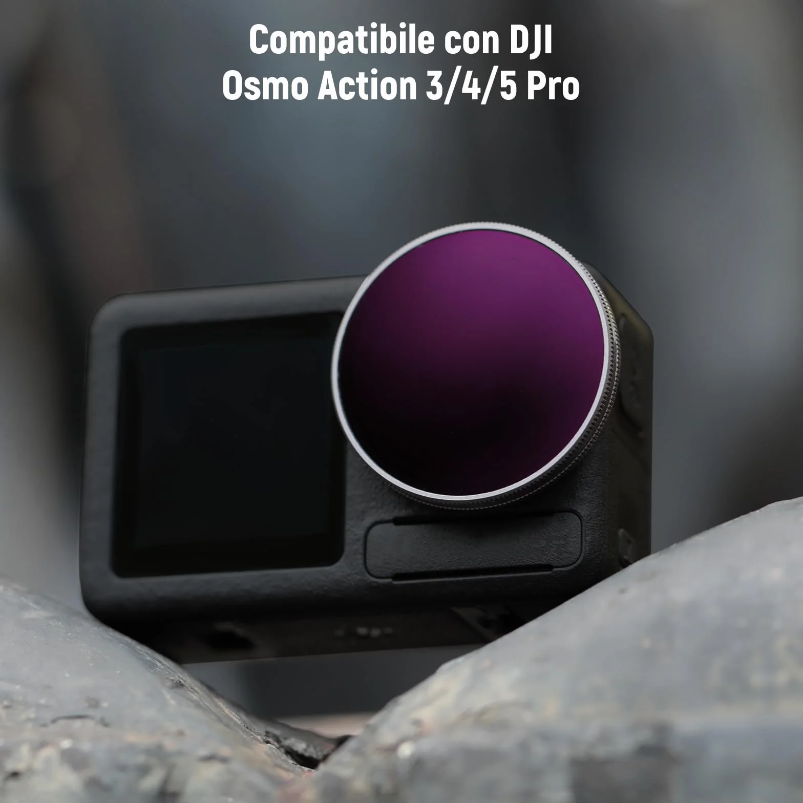 NEEWER Set di Filtro ND Compatibile con DJI Osmo Action 5 Pro/4/3, 4 Pezzi, Filtri ND8/ND16/ND32/CPL in Vetro Ottico HD Multistrato a Scatto, Accessori per Obiettivi Action Camera con 2x Panni Pulizia