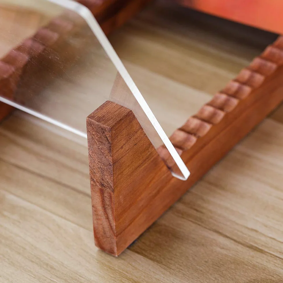 Porta Vinili in Legno di Pino con Robusto Supporto in Acrilico Trasparente,Porta Dischi Vinile,Design Premium, per Conservare e Visualizzare Fino a 50 Album,Compatibile con CD e LP - Marrone