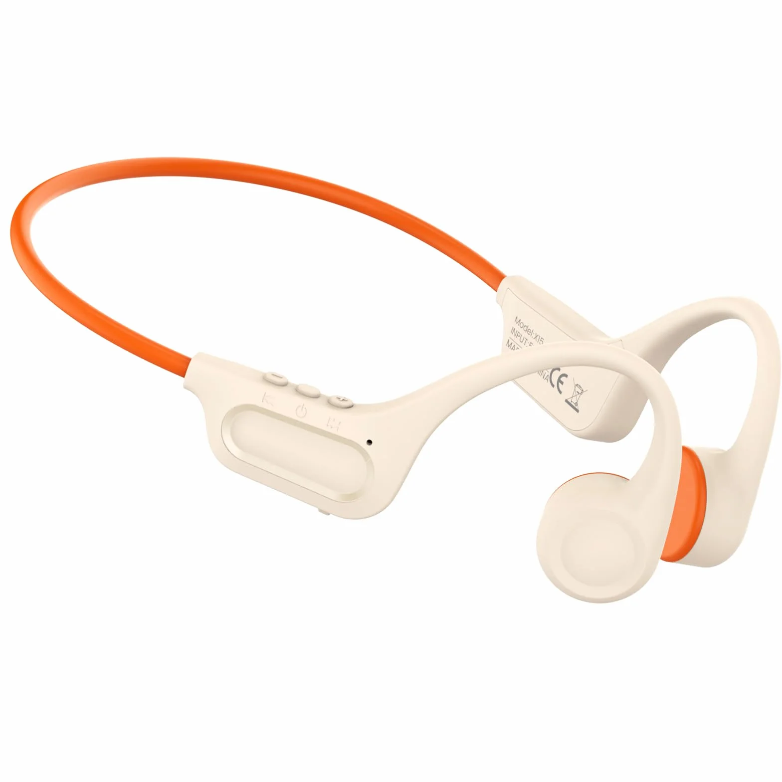 MONODEAL Cuffie Conduzione Ossea Bluetooth 5.3, Impermeabili IPX6, Porta Type-C, 27g