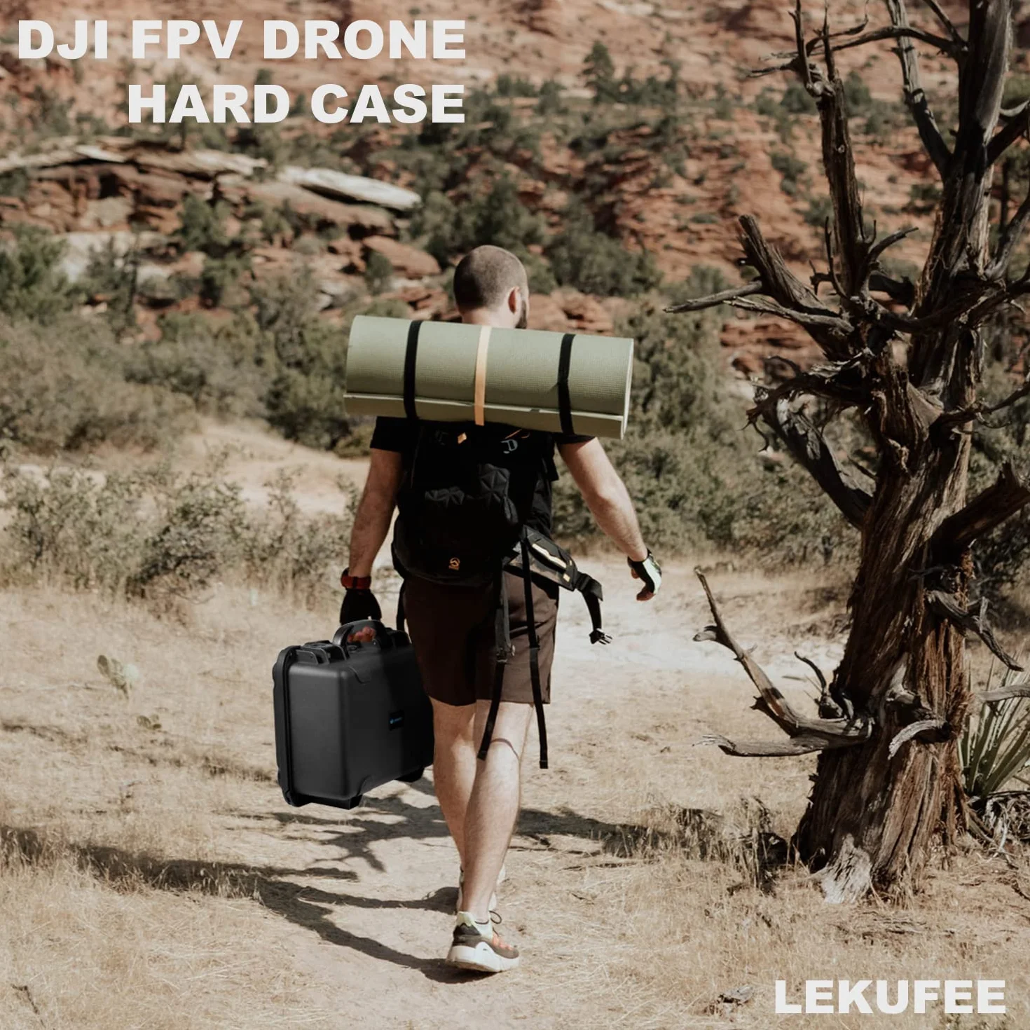 LEKUFEE Custodia Rigida Impermeabile per DJI FPV Combo/FPV Explorer Combo e Accessori (Non per DJI AVATA) (Solo Custodia)