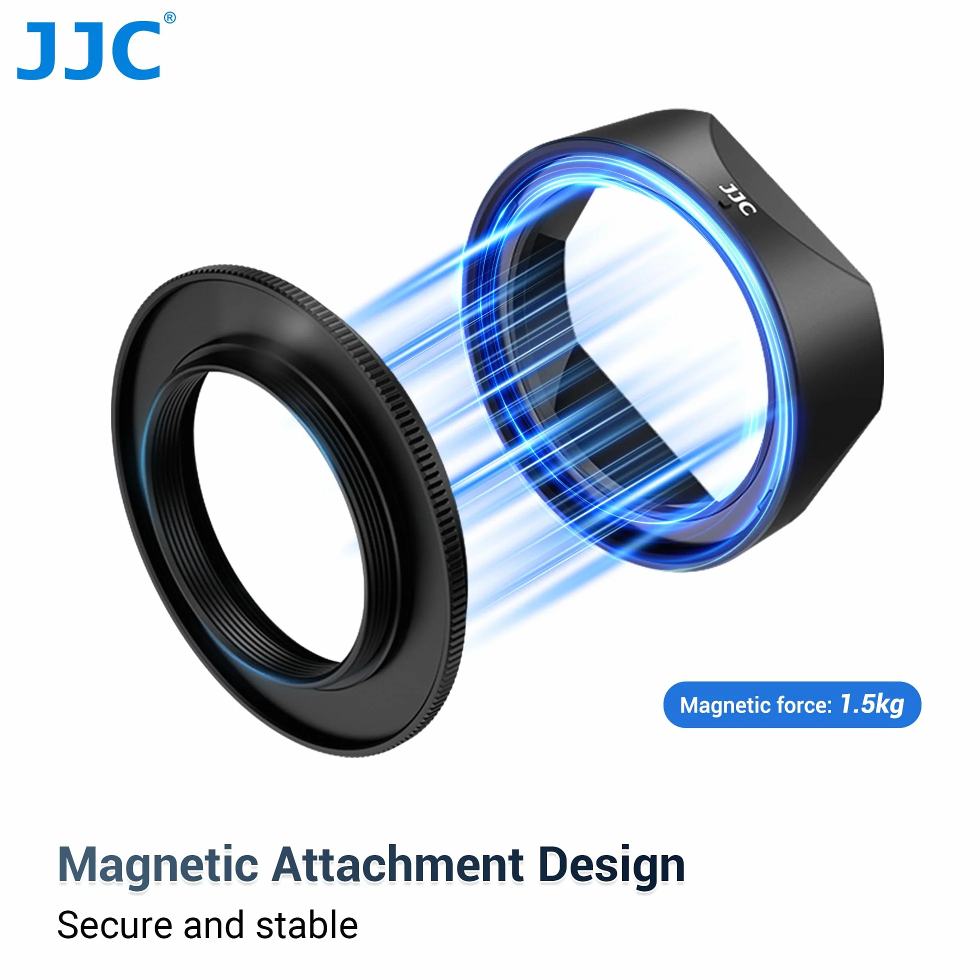 JJC Paraluce per X-E5 con anello adattatore magnetico compatibile con Fujifilm XF 23 mm F2.8 R WR, XF 27 mm F2.8 R WR, XF27 mm F/2.8, compatibile con filtro da 39 mm e copriobiettivo, sostituisce
