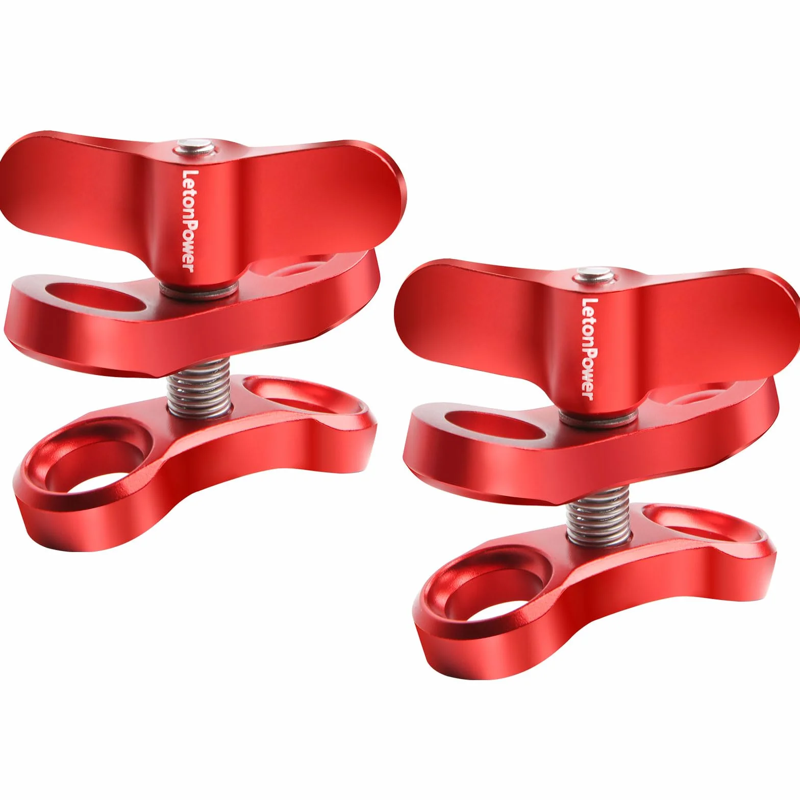 1'' Palla Morsetto di montaggio per immersione subacquea luce bracci sistema vassoio, 360 Clip adattatore supporto staffa per fotocamera d'azione torcia braccio sistema (2PCS)