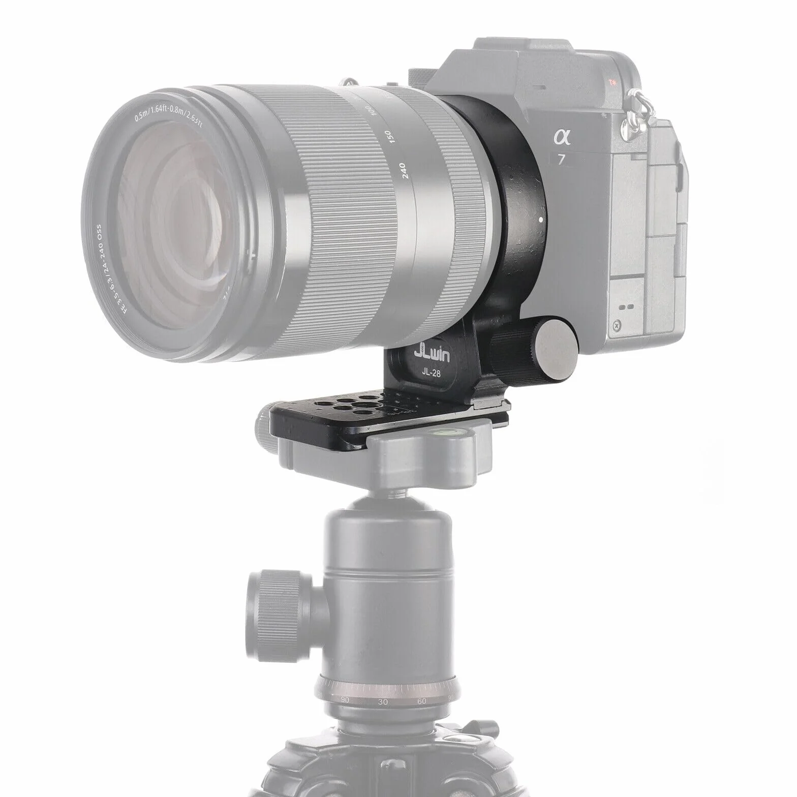 Hersmay Fascetta per treppiede in metallo da 61 mm per obiettivo Sony FE 24-240 mm f/3.5-6.3 OSS, 24-105 mm f/4 G OSS, 16-35 mm f/2.8 GM, 24-70 mm f/2.8 GM, 35 mm f/1.4 ZA, FE 28-70 mm F3.5-5.6 mm