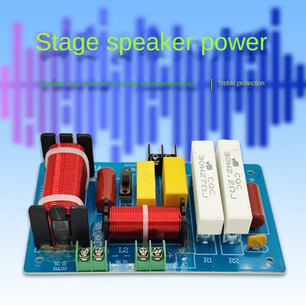 2 PC PA-2A Altoparlante A 2 Vie Crossover Alti + Subwoofer per Puri 450W Divisore di Frequenza Filtri PCB Fai da Te + Componenti Elettronici Fai da Te per la Casa