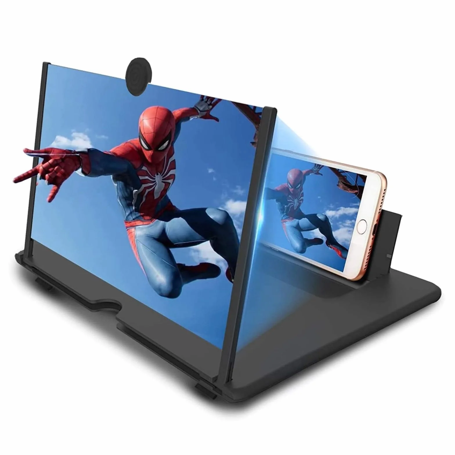 16 pollici Lente di ingrandimento per cellulare, HD Ingranditore schermo smartphone, 3D Lente di ingrandimento per la visione di video per tutti gli smartphone