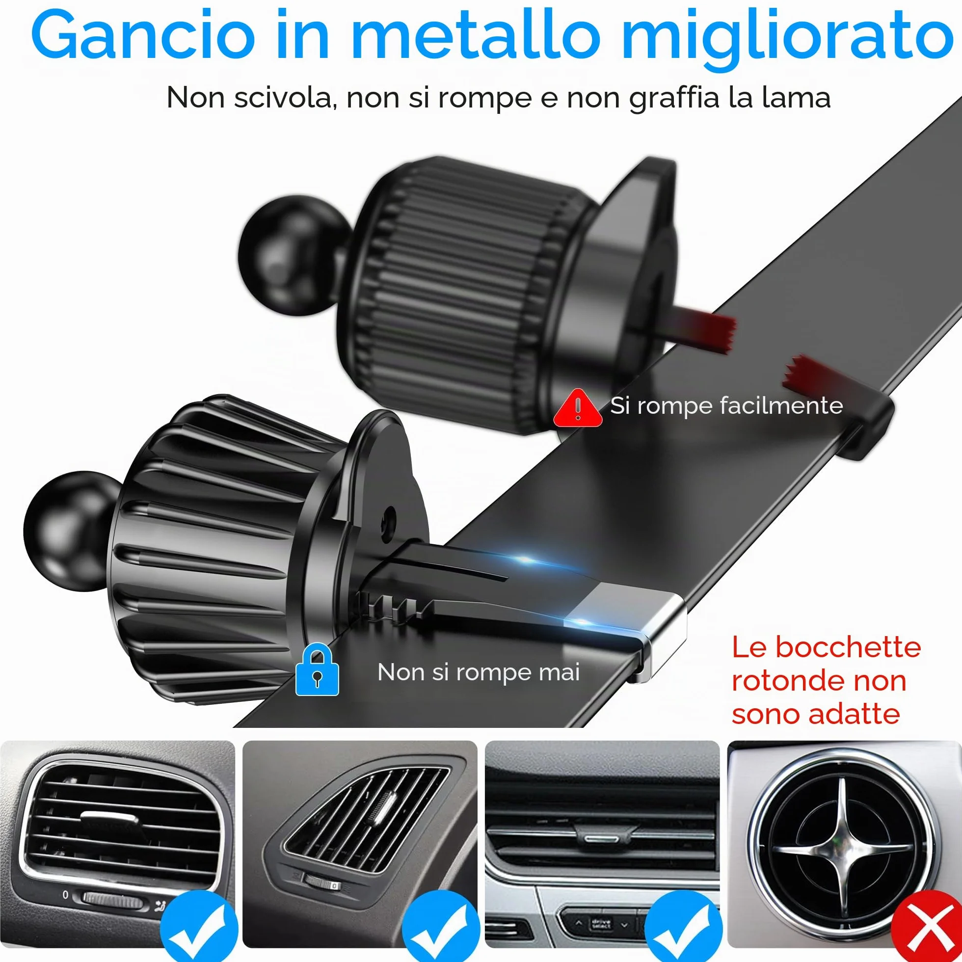 Porta Cellulare Auto Magsafe,Supporto Magnetico Cellulare Auto Ventosa【2025 Ventose Aggiornate】Portacellulare auto Universale Portatelefono da Automobile per iPhone 17 Pro16 15 14 13,Tutti Smartphone