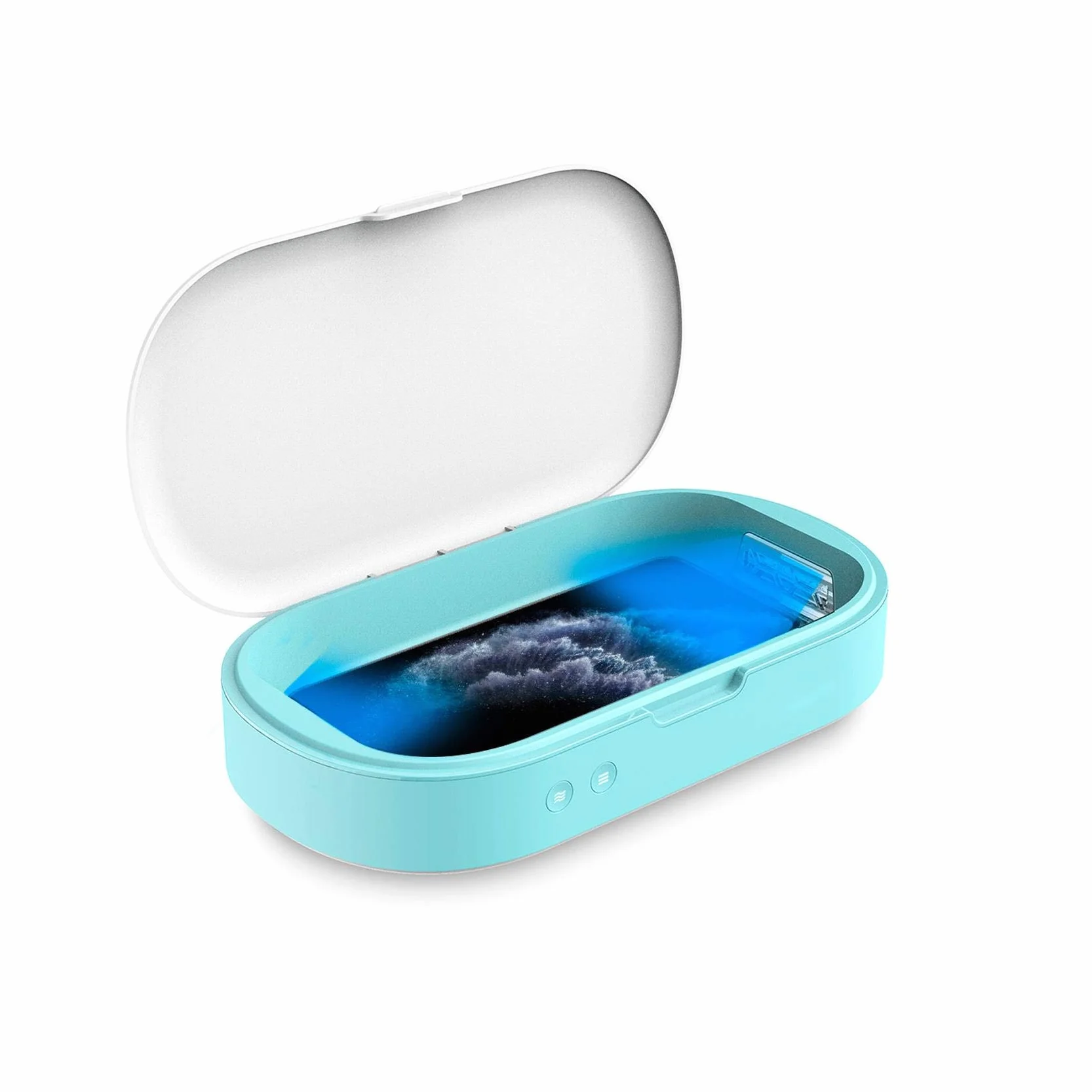 Celly Sterilizzatore UV Universale (certificazioni), Scatola disinfettante con Raggi UV-C e Funzione aromaterapia per Smartphone e Accessori, Orologi, Maschere, Guanti.