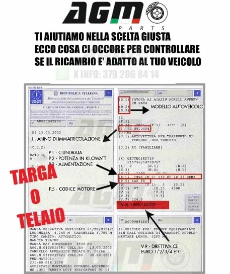 MOSTRINA ESTERNA SENSORE VELOCITA RADAR PARAURTI COMPATIBILE CON COMPASS 0060943847 AGM PARTS