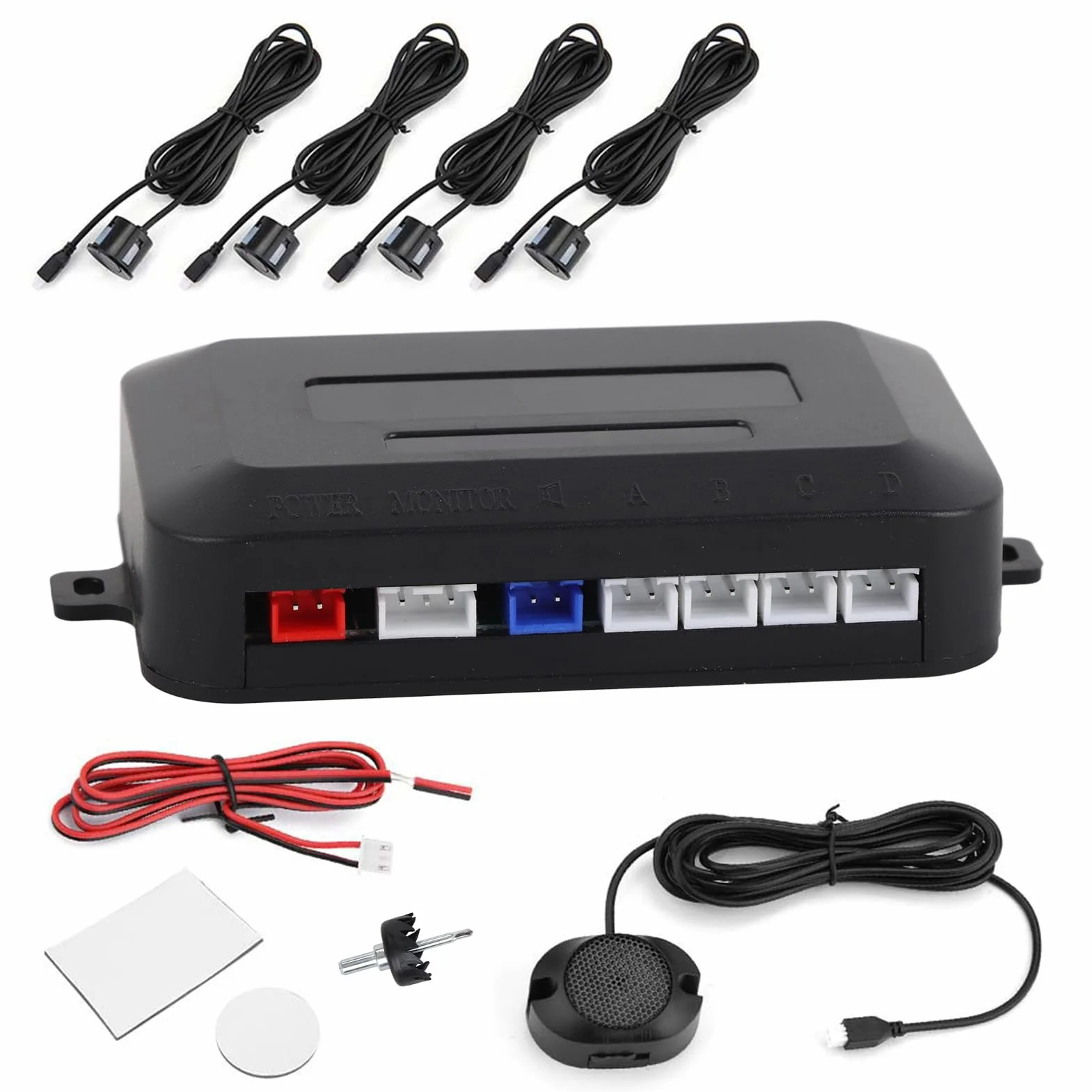 Sensore di parcheggio auto Kit retromarcia sonda indicatore acustico 12V