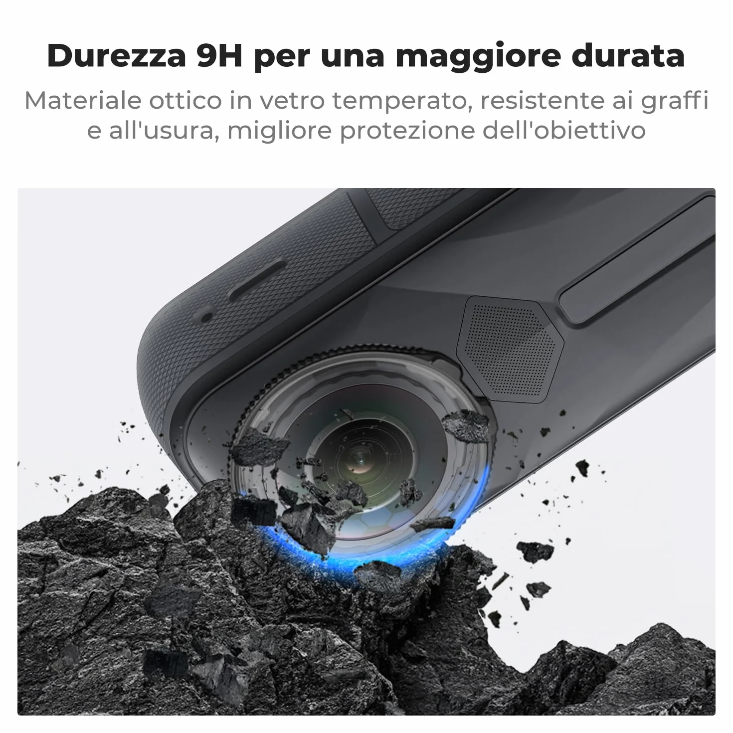 K&F Concept Premium Lens Guards compatibile con Insta360 X5, Copertura Protettiva della Lente in Vetro Ottico Temperato ad Alta Trasparenza, Kit di Sostituzione del Tappo Antigraffio Multi-Coated
