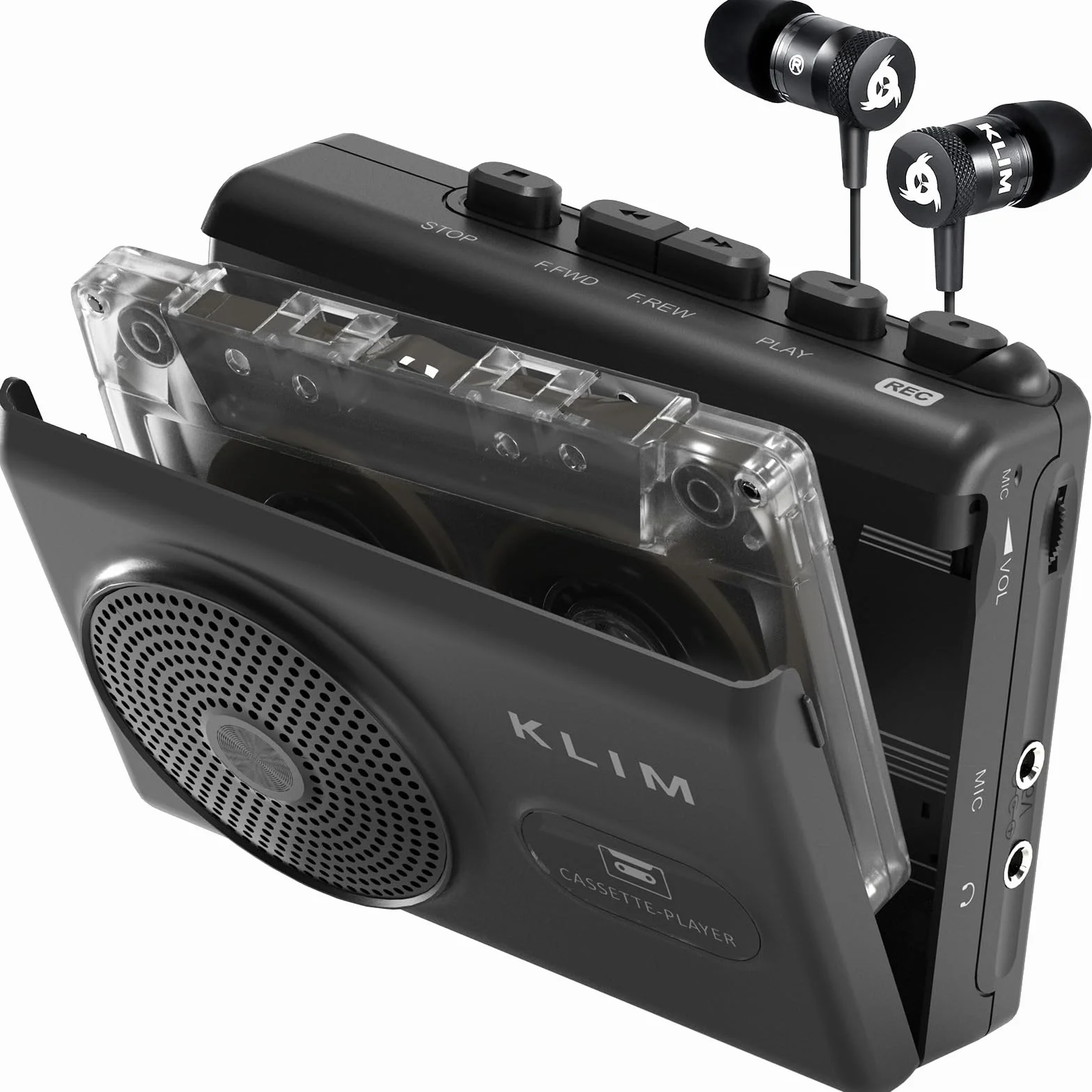 Lettore Cassette Audio e Registratore Cassette KLIM K9 Portatile con Altoparlante Integrato e Microfono