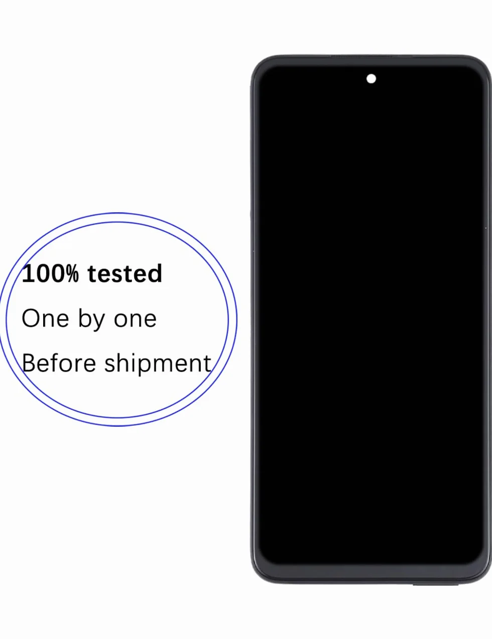 Display originale di ricambio per Xiaomi Redmi Note 10 5G / Note 10T 5G LCD schermo, per Xiaomi Poco M3 Pro 5G Display Touch Digitizer Assembly Kit di riparazione (nero con cornice)