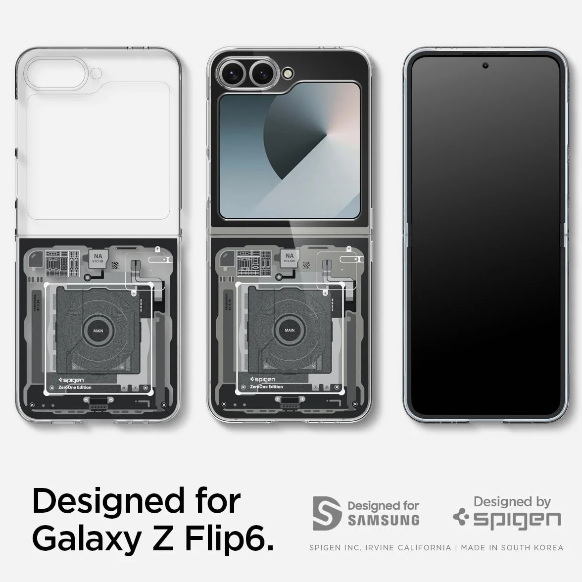 Spigen Cover Air Skin Compatibile con Samsung Galaxy Z Flip 7 FE e Samsung Galaxy Z Flip 6 - Zero One