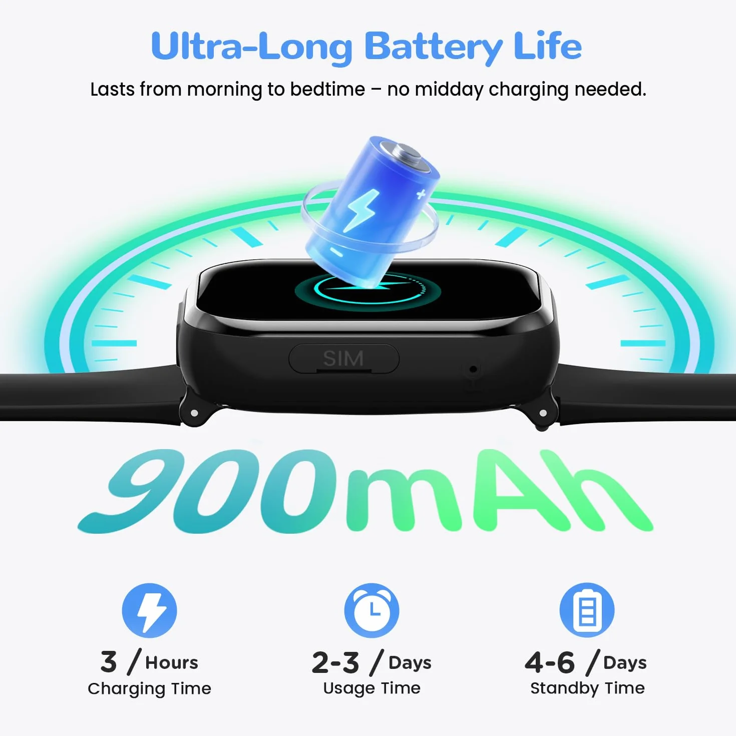 4G Smartwatch Bambini, Orologio GPS Bambini con Chiamate Videochiamate, Chat Vocale, modalità Scuola, Doppia Fotocamera, Sveglia, Contapassi, IP68 Calcolatrice Smart Watch per Ragazzi e Ragazze, Nero