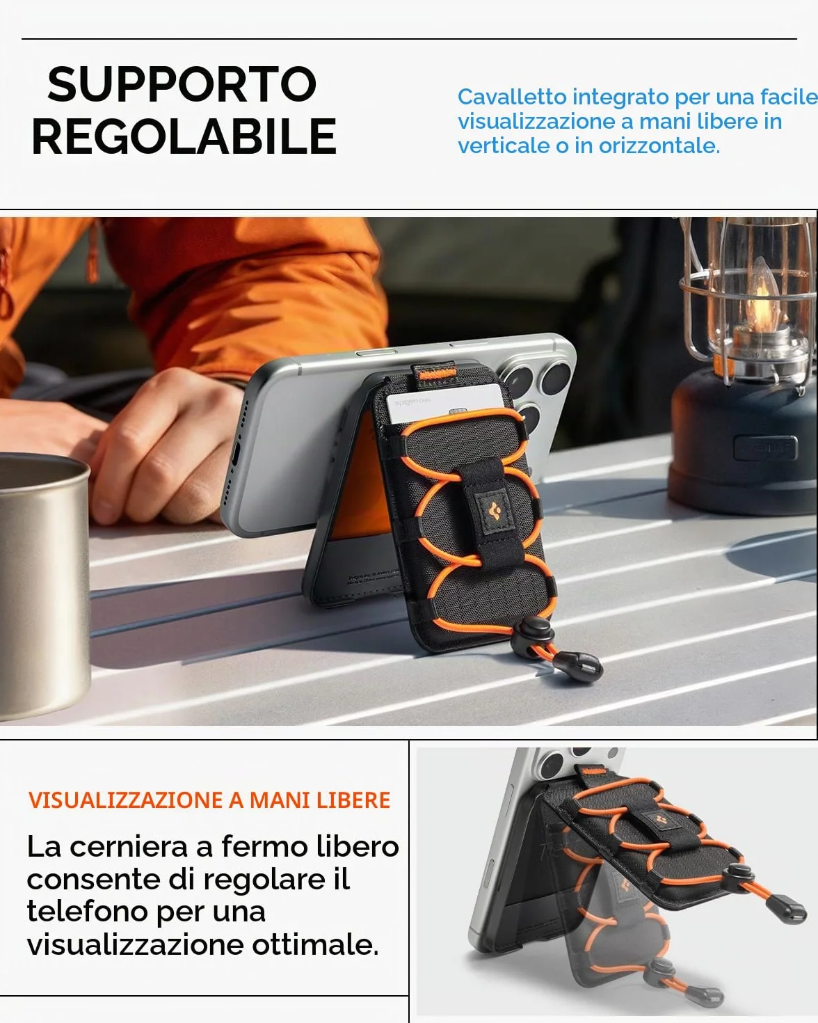 Spigen Tiefit MagFit Portafoglio MagSafe Wallet Magnetico Portacarte Compatibile con iPhone 17/16/15/14/13/12 Modelle, Accessori MagSafe - Nero