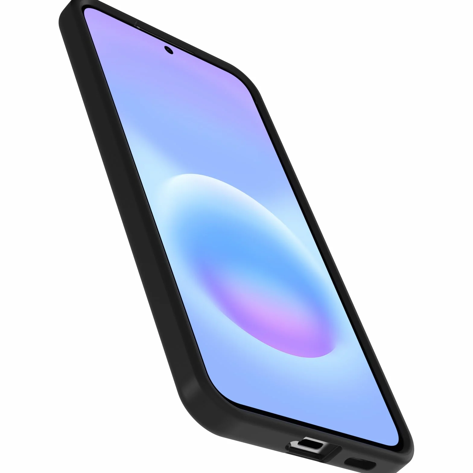 OtterBox Cover React Series per Samsung Galaxy A57 5G, resistente a shock e cadute fino, cover ultrasottile, testata a norme MIL-STD 810G, Trasparente/Nero, Senza Retail Package