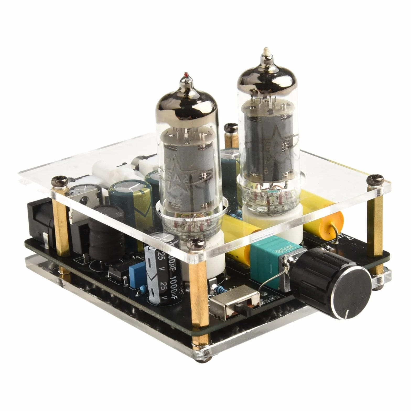 Preamplificatore HiFi Tube 6A2 Home Theater equalizzatore preamplificazione guadagno tensione jack alimentazione 3,5/5,5 * 2,1 mm