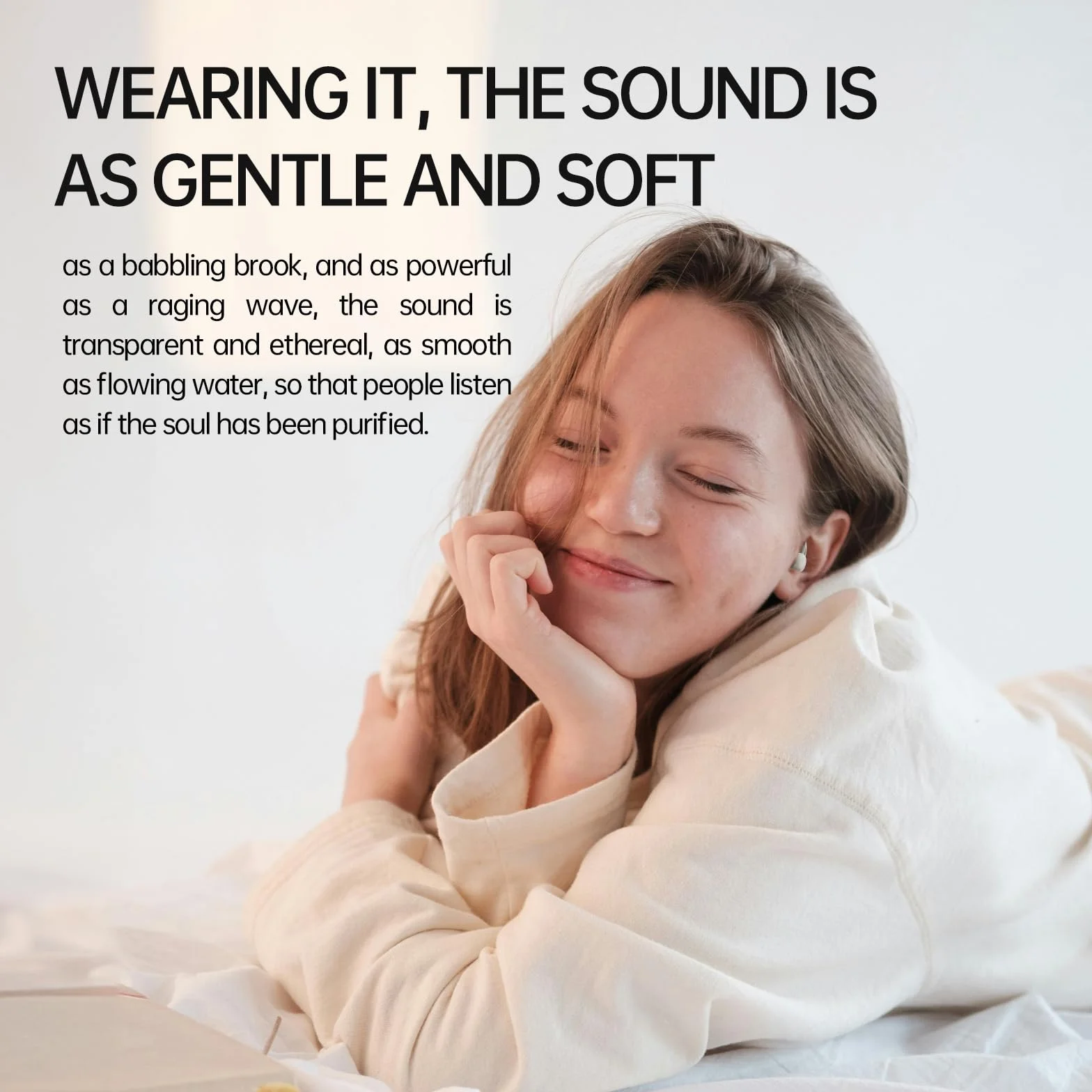 eppfun Cuffie per Dormire, Bluetooth Auricolari per dormire, Design Piccolo con Blocco del Rumore Comode Cuffie