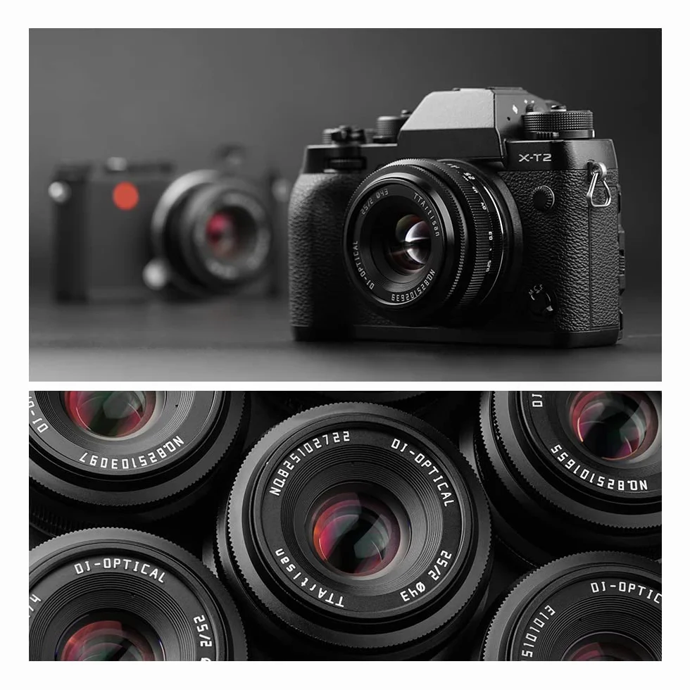 TTArtisan 25mm F2.0 APS-C Obiettivo Fotografico Manuale Portatile Economico per Ritratto, Street, Still Life - Montaggio Sony E