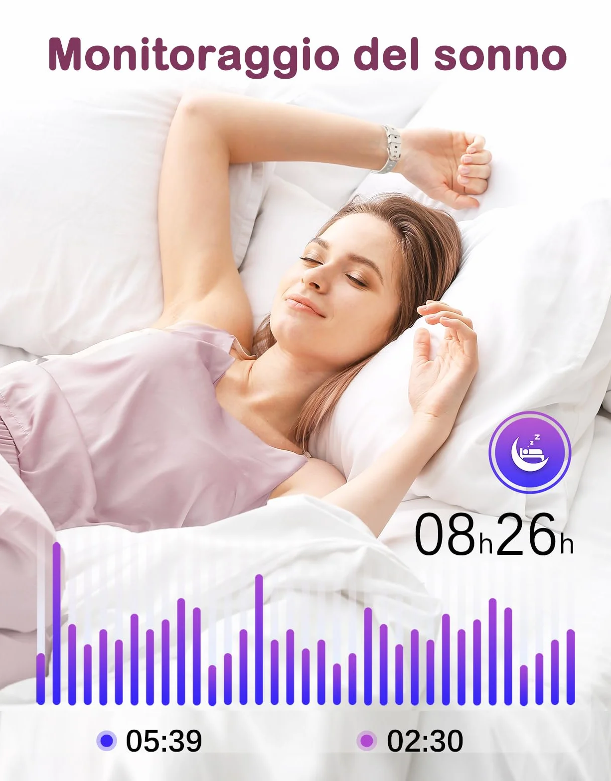 Smartwatch Donna Piccolo Elegante Orologio Fitness Display AMOLED Contapassi Cardiofrequenzimetro SpO2 Ciclo Mestruale Sonno Notifiche Impermeabile 5ATM Idee Regalo Donna per Android iOS