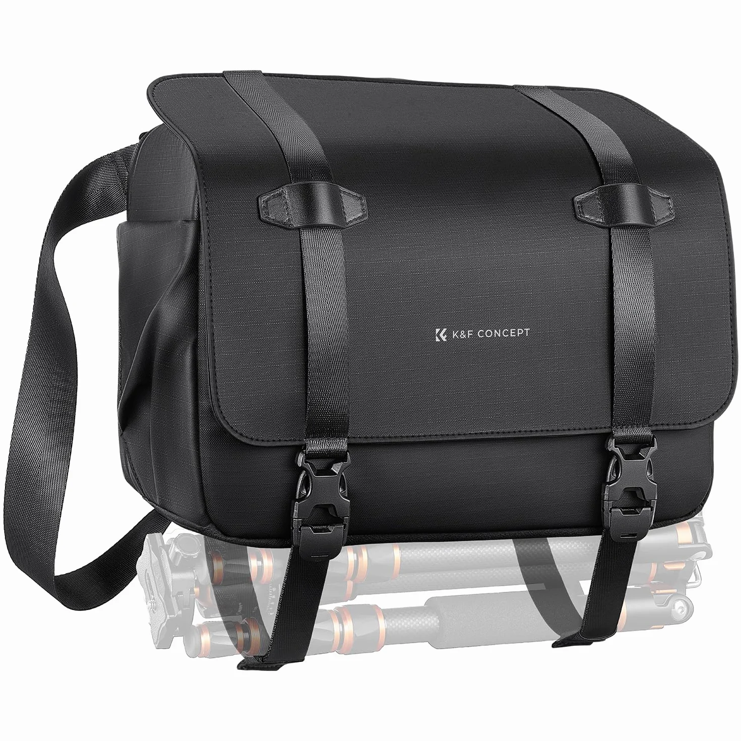 K&F CONCEPT Borsa per fotocamera, Borse fotografico con scomparto per laptop/supporto per treppiede/tracolla regolabile custodia per fotocamera impermeabili compatibili con DSLR/SLR/Obiettivo