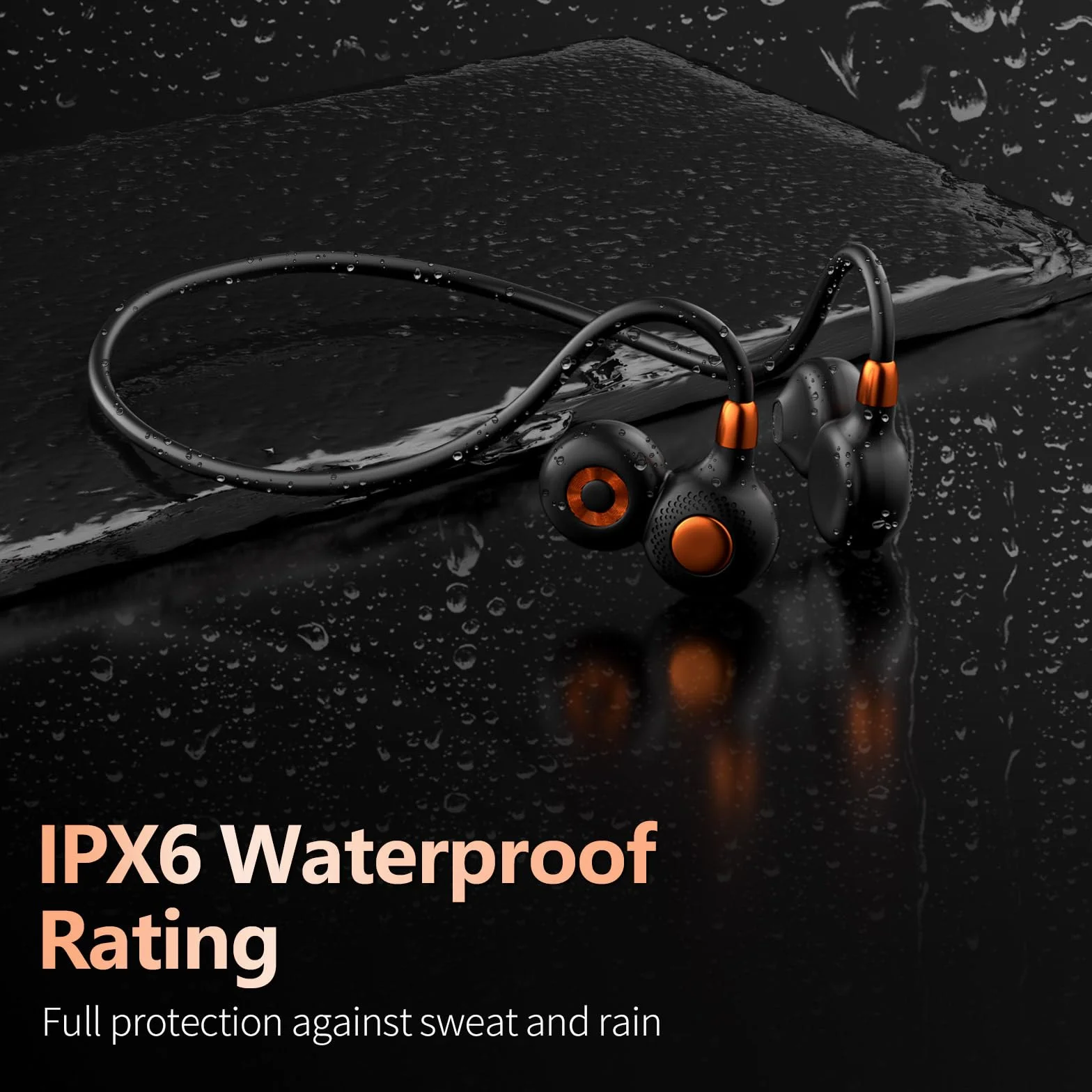 Ortizan Cuffie Bluetooth Sport, Auricolari Open Ear Wireless Bluetooth 5.3 IPX6 Impermeabili, Chiamata Chiara, 19 G, Auricolari Leggeri 15 Ore Di Riproduzione E Ricarica Rapida Magnetica Per Corsa