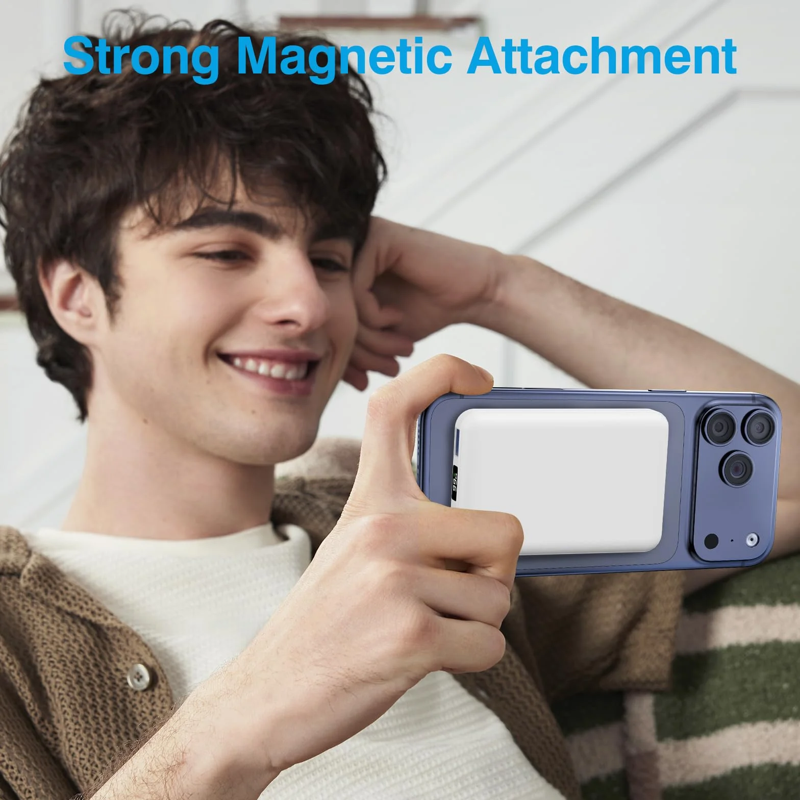 AOGUERBE Power Bank 10000mAh, Caricabatterie Portatile, Wireless Magnetico PowerBank PD 22.5 W Ricarica Rapida con Display LED USB-C Batteria Esterna per iPhone17/16/15/14/13/12/Pro/Mini/Pro Max