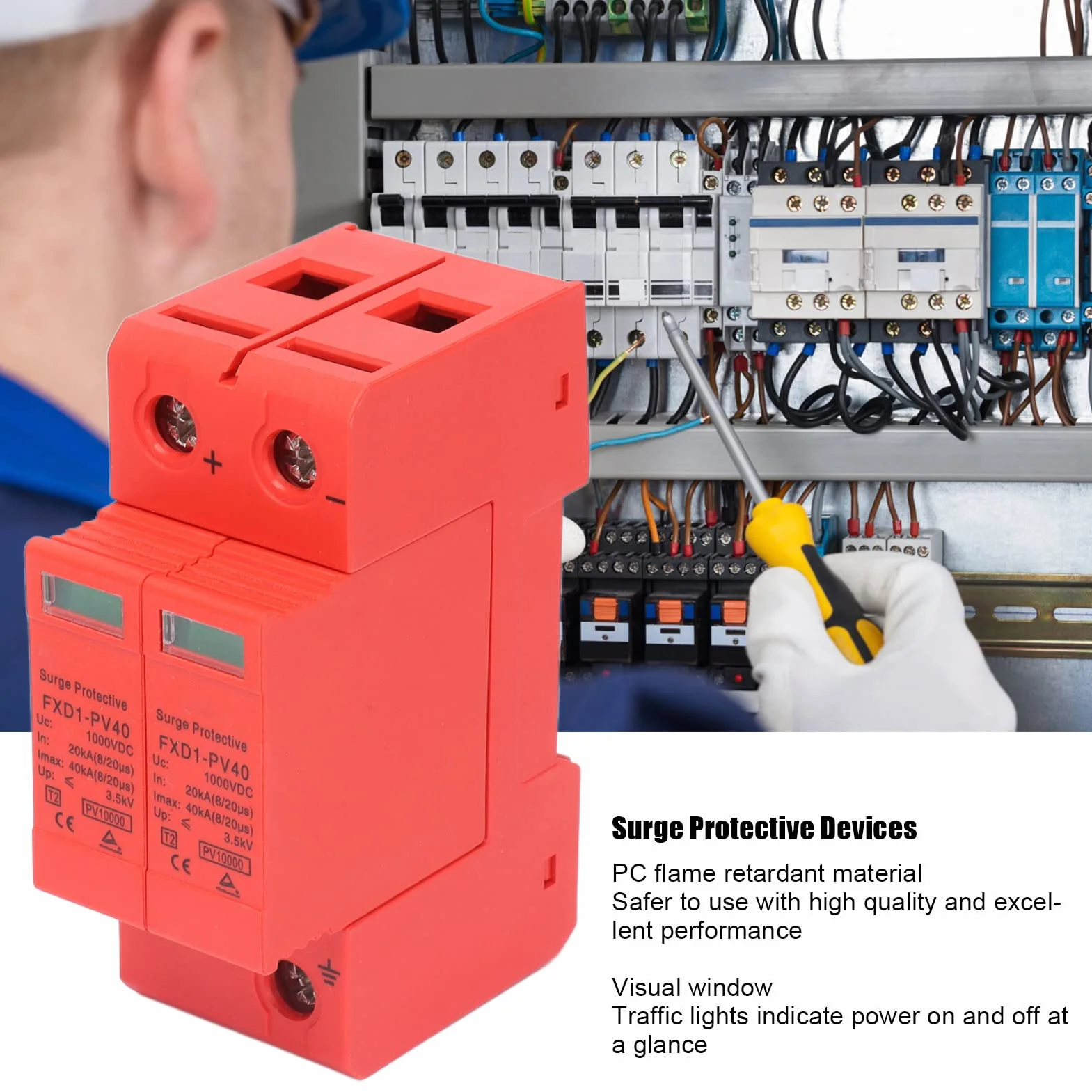 Dispositivi di Protezione SPD Fotovoltaico DC 40KA 20KA 1000V