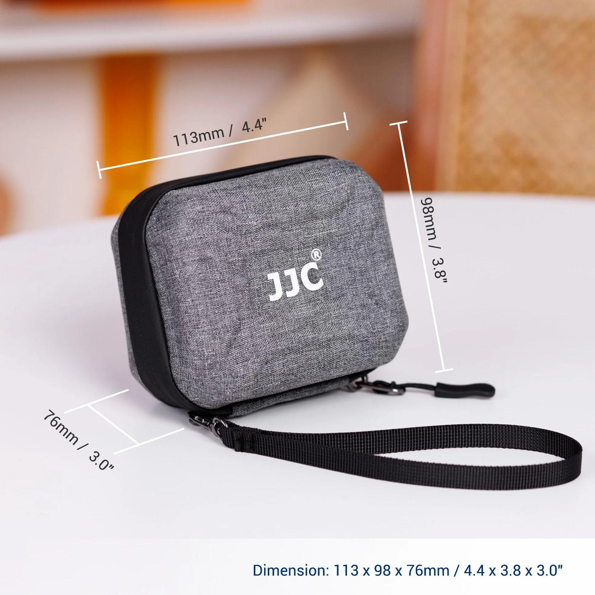 JJC Custodia rigida per 10 filtri, diametro ≤ 67 mm, antipolvere e impermeabile, per filtro ND UV CPL, con cinghia da polso + panno di pulizia