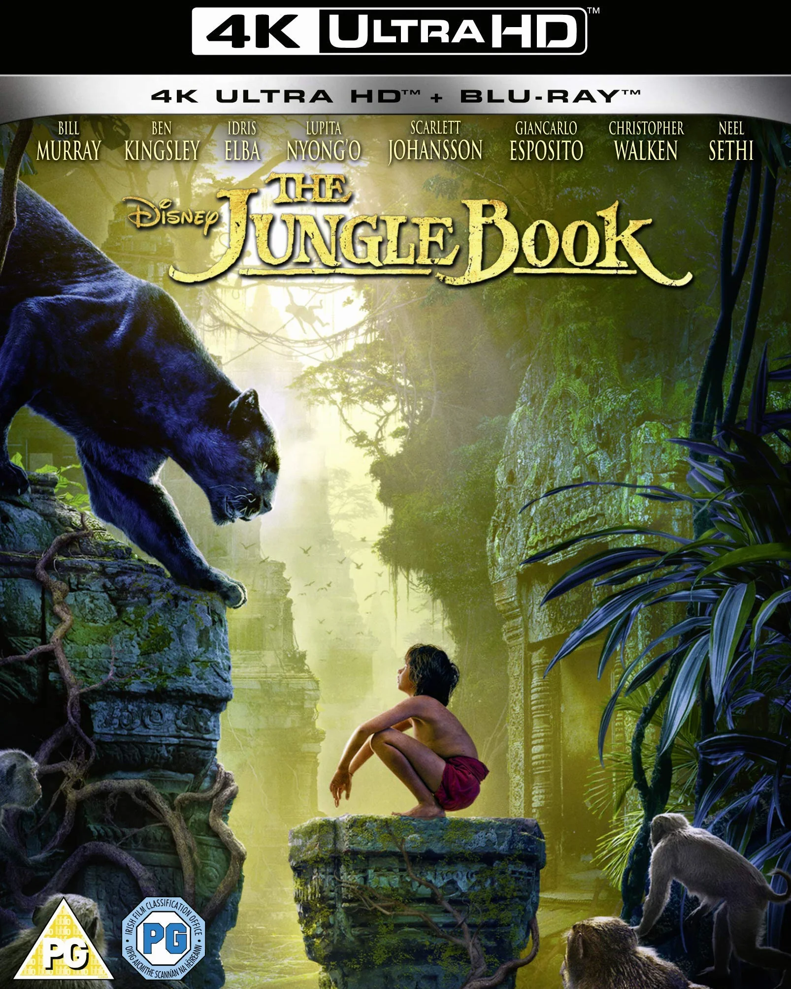 Disney's The Jungle Book 4K Ultra-HD Blu-ray 2020 Edizione Regno Unito