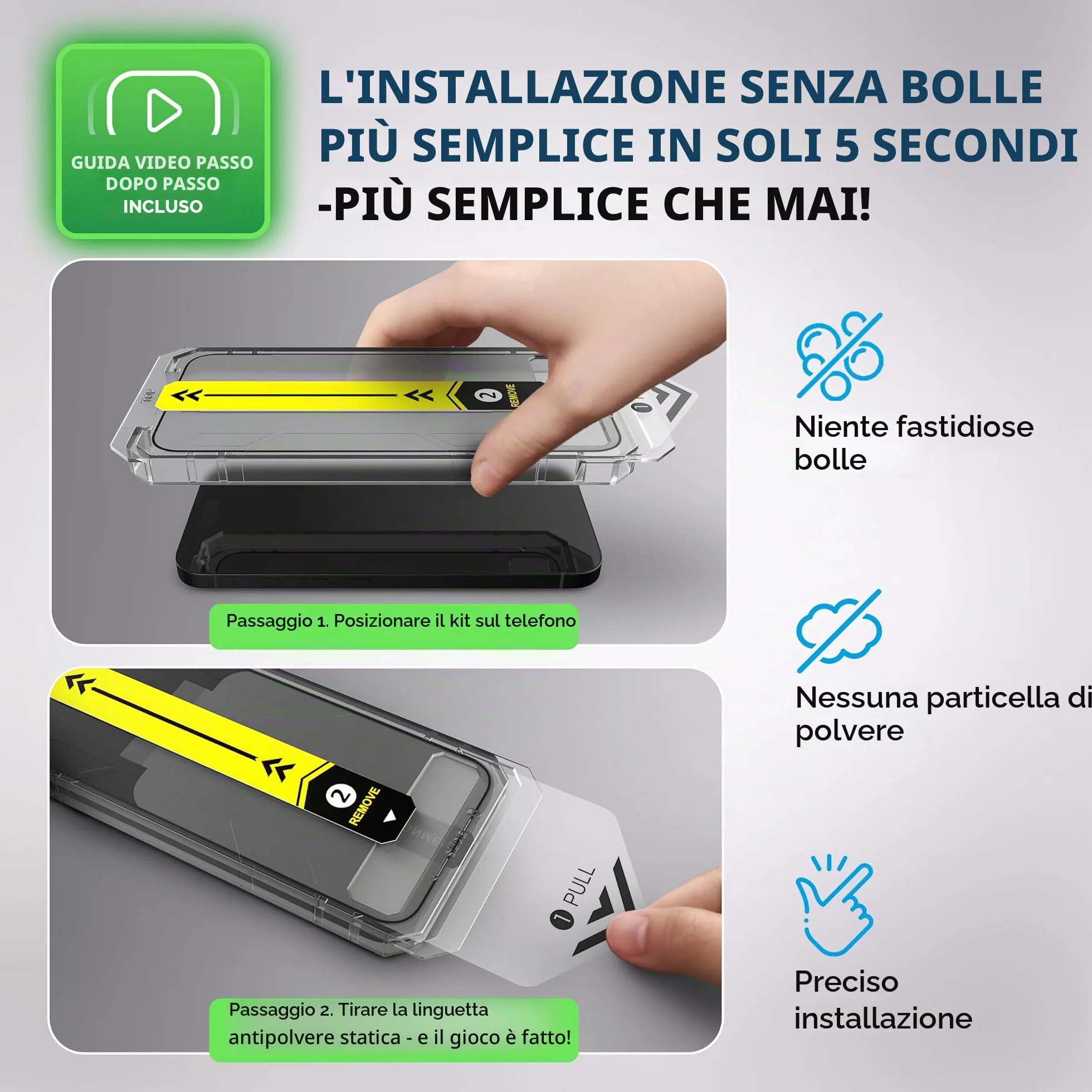 Deppa |2 Pezzi| Pellicola Privacy per iPhone 17 Pro (6,3") con Kit di Installazione Facile | Anti-Polvere e Anti-Bolle | Vetro Temperato Anti-Spia, Ultra Resistente, Copertura Totale, Anti-Graffi