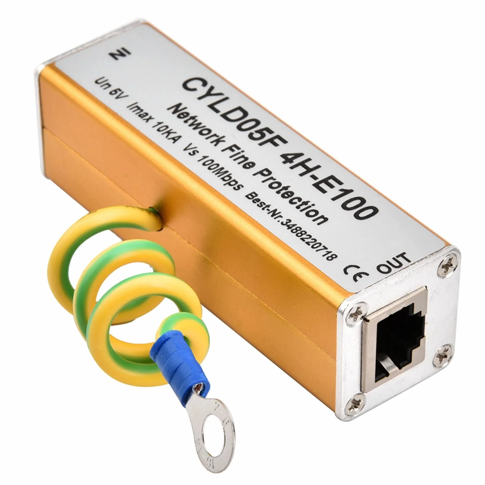 Protezione Contro le Sovratensioni di Rete Ethernet, Adattatore RJ45 RJ11 Parafulmini 5V, Soppressore di Fulmini