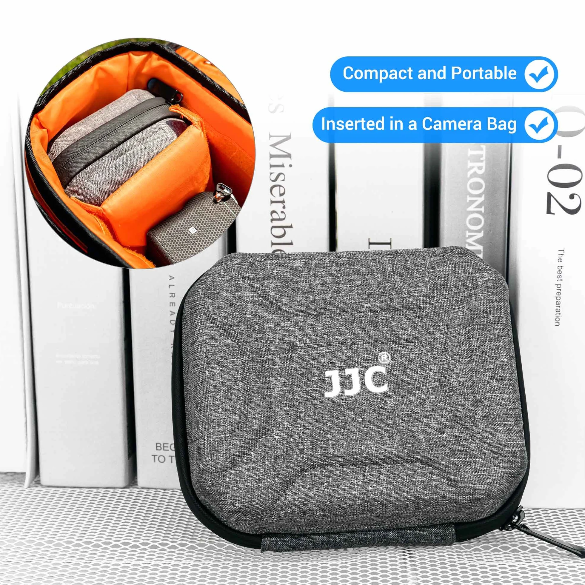 JJC Custodia per filtro per obiettivo fotocamera resistente all'acqua per 10 filtri tondi diametro fino a 95 mm - Fodera Tasche filtro Custodia per il trasporto Scatola con un panno in microfibra