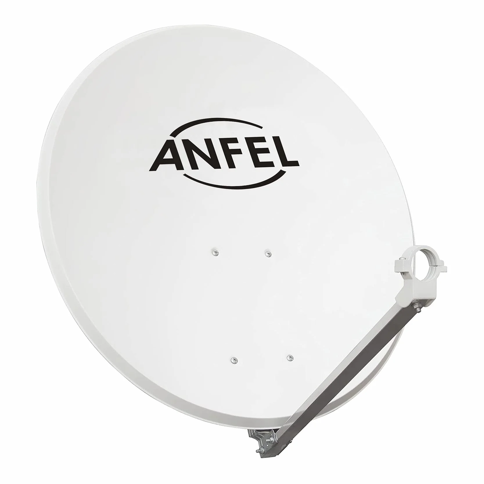Parabola Satellitare 80 cm Supporto Disco in Ferro - Disco in Acciaio - Ideale per Zone Ventilate e per Ricevere i Canali MySky Sky HD SkyQ 4K Tivusat tivùsat UHD