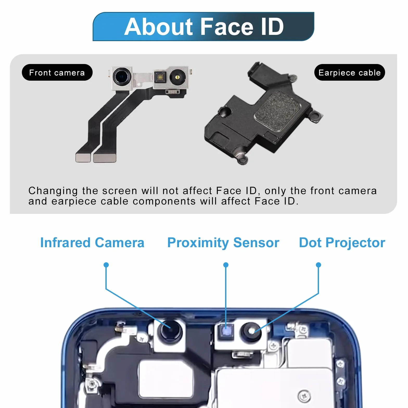 Dinow Display per iPhone 13 LCD Sostituzione Schermo 6.1" LCD di Ricambio Schermo per iPhone 13, Touch Screen per iPhone 13 con Kit di Riparazione, Compatibile con A2482/ A2631/ A2634/ A2635/ A2633