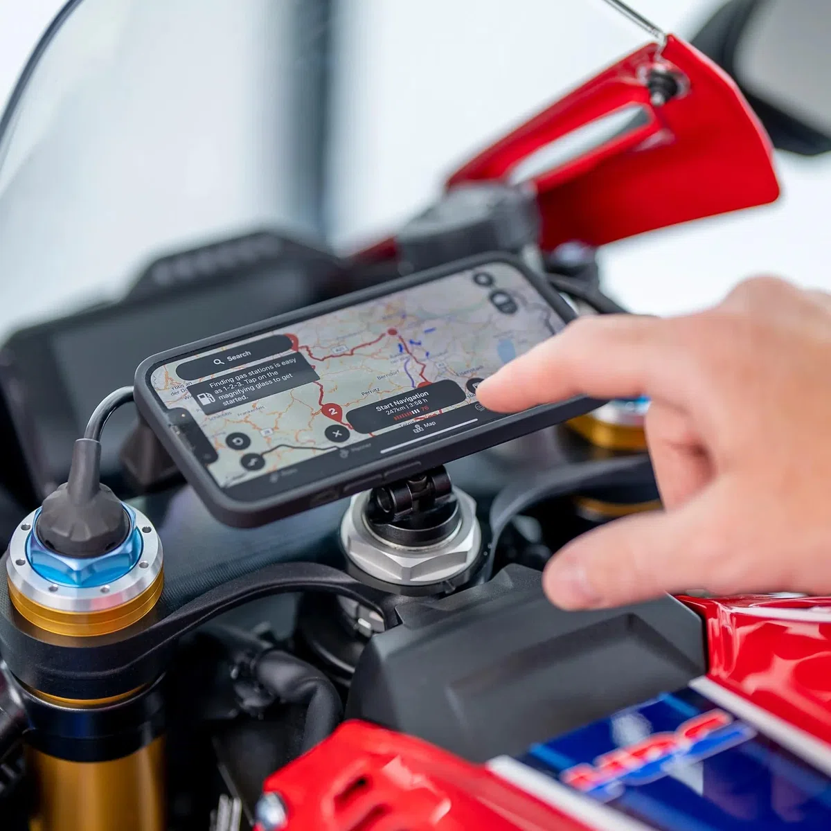 SP CONNECT Moto Stem Mount Pro | SPC+ | Supporto Smartphone Pro per Moto