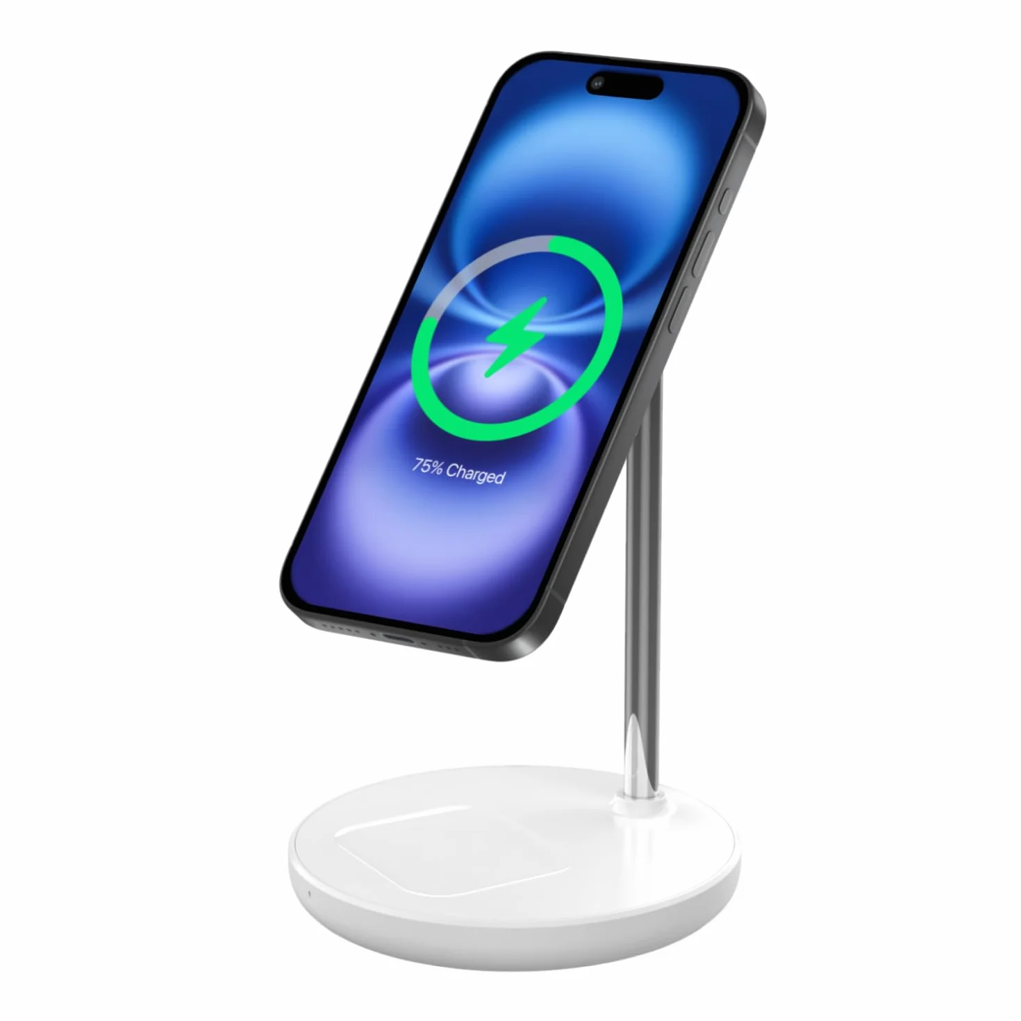 Volta Caricatore Magnetico 2 in 1, Stand per iPhone e AirPods, Caricatore Wireless Magnetico Compatibile con iPhone 16/15/14/13/12 Serie, AirPods Pro