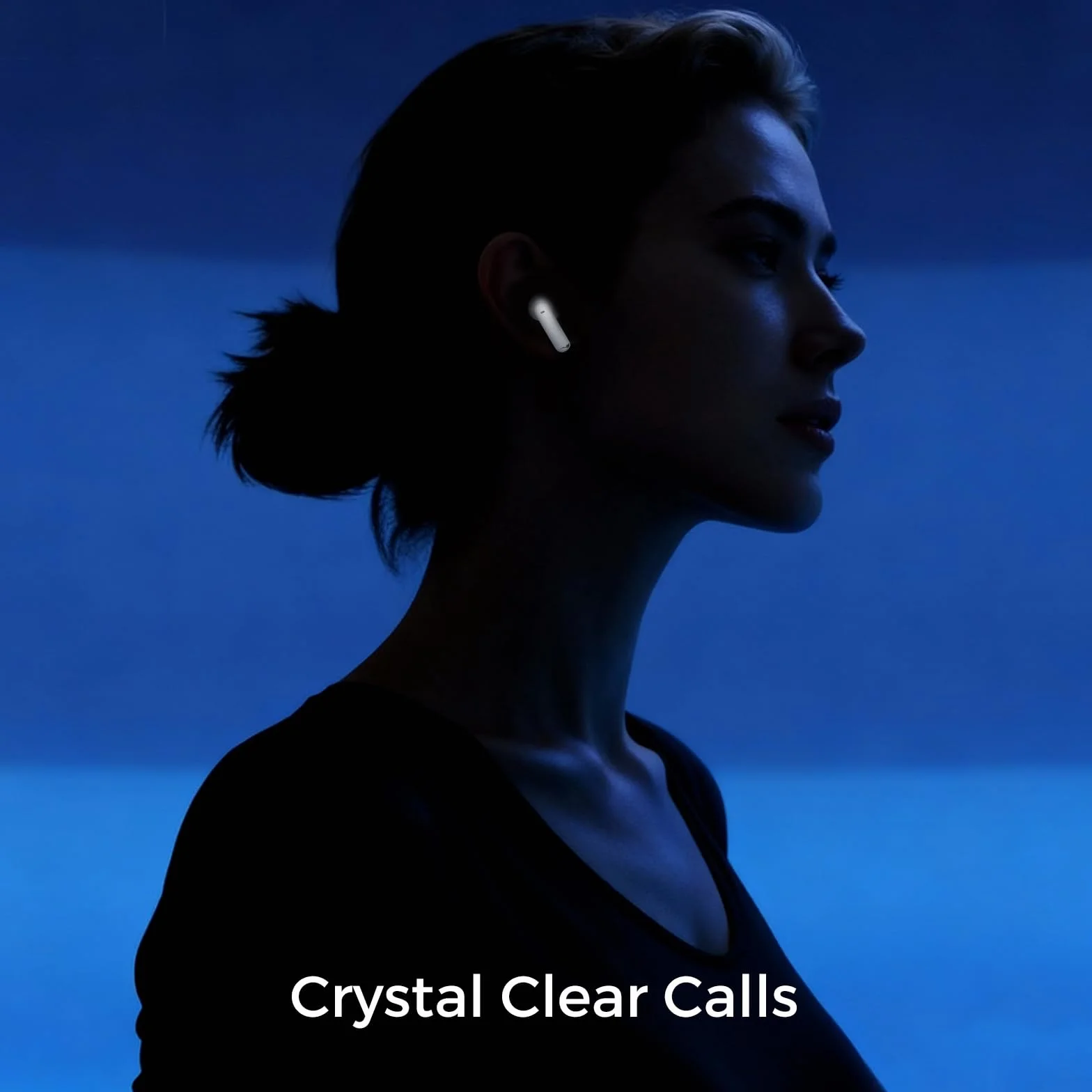 yobola Cuffie Bluetooth 5.4, In-Ear Auricolari Wireless Hi-Fi Stereo con 4 Microfoni HD, Comodo Mini Controllo Tattile IPX7 Impermeabili USB-C 27 Ore Cuffiette per Smartphone/Portatili/Sport, Bianco
