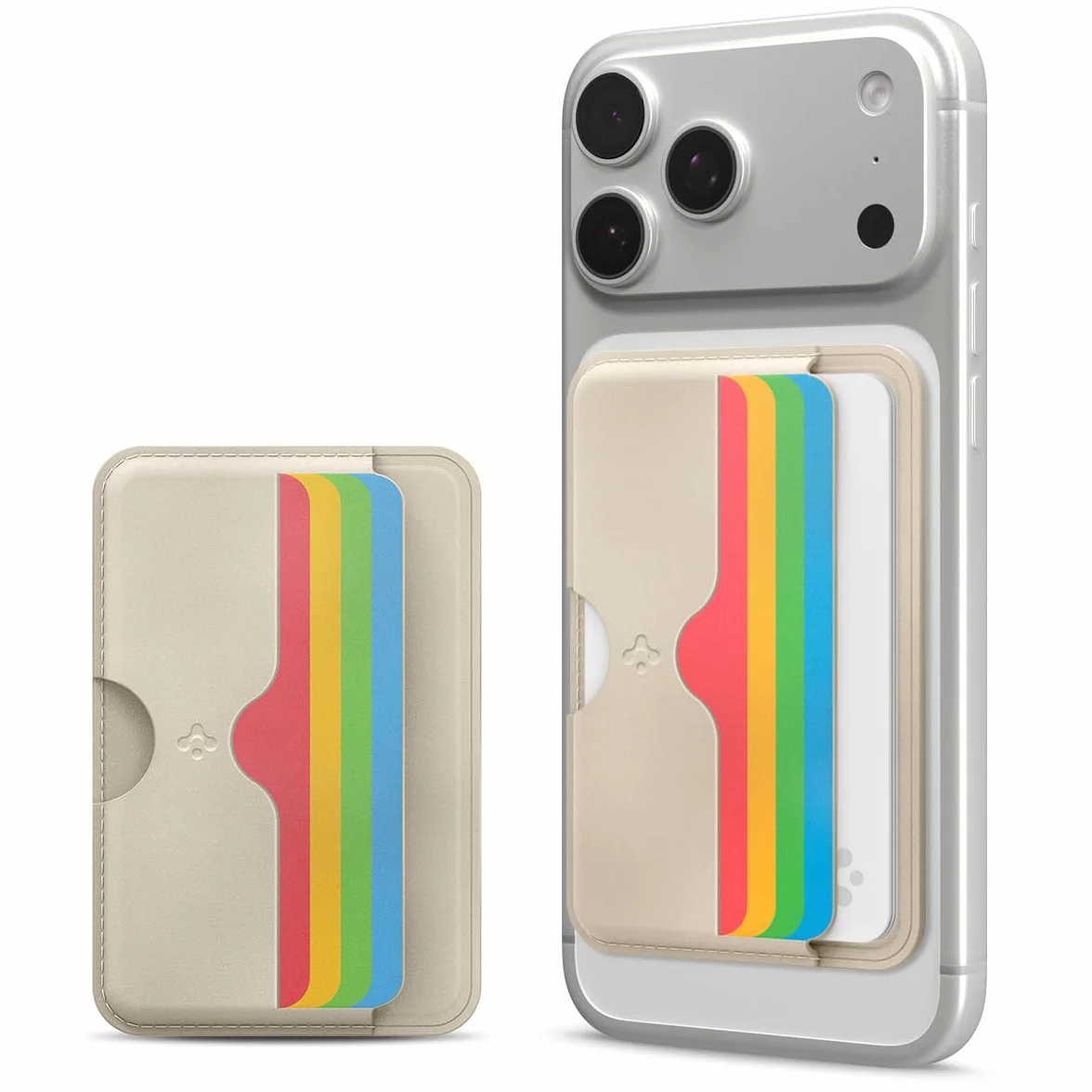 Caseology Folder Pop Magsafe Wallet [silicone antiscivolo] Porta carte magnetico per iPhone 15, 14, 13, 12 Series