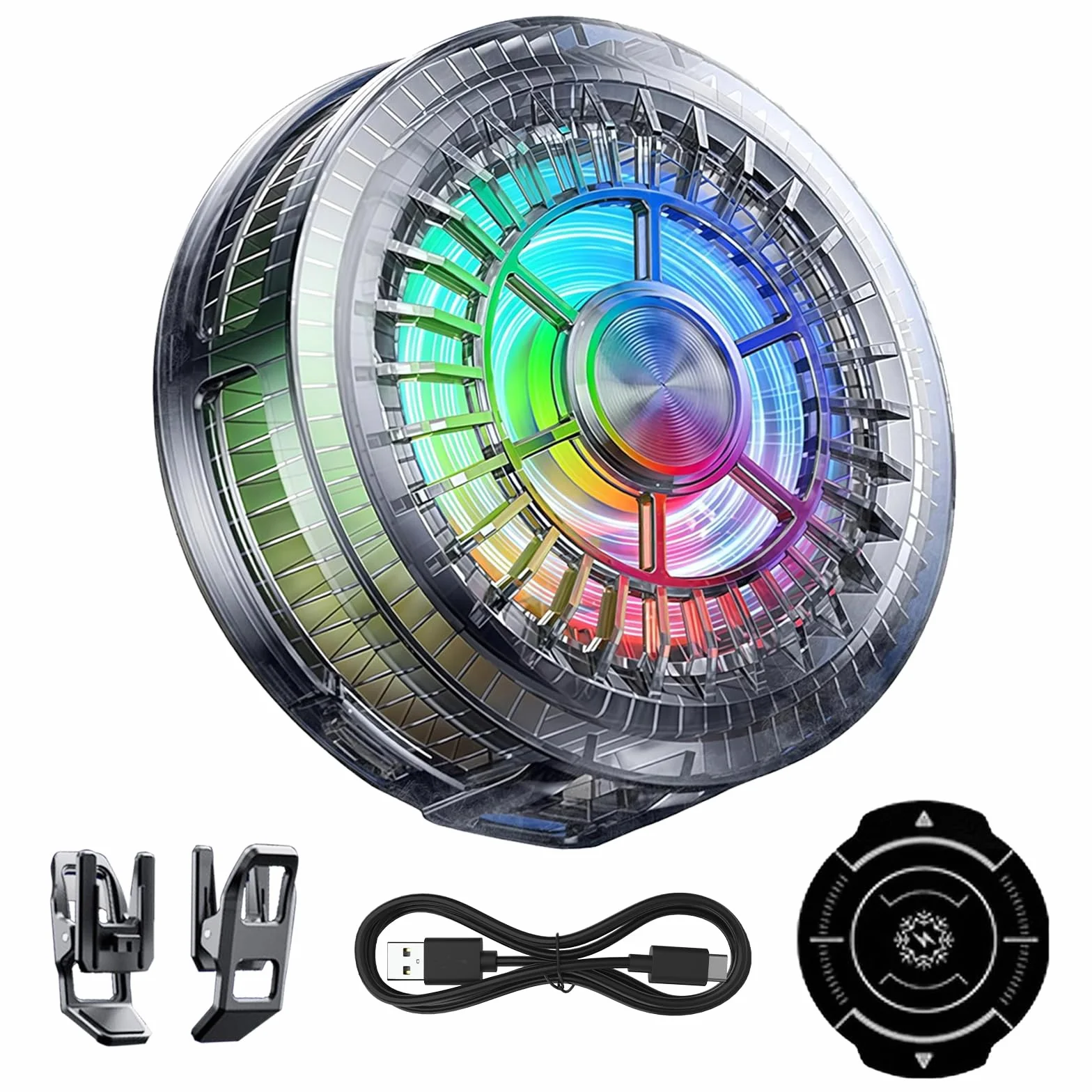 auvstar Raffreddatore Telefono Magnetico, 20W a Semiconduttore, Raffreddamento 15s Fino a 0℃, 50g Ultra Leggero, 2 Livelli per Gaming Streaming, Compatibile iPhone Android 4-7,5 Pollici