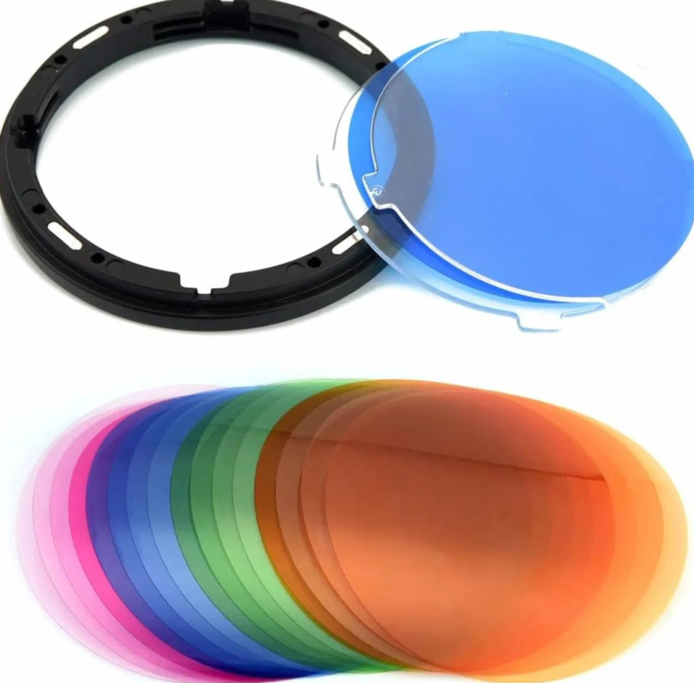 Godox Piastra diffusore AK-R16 con gel per regolazione temperatura colore V11T, 16 colori, 32 pezzi, per Godox V1,V1Pro Speedlite, AD200, AD200PRO con testa flash H200R