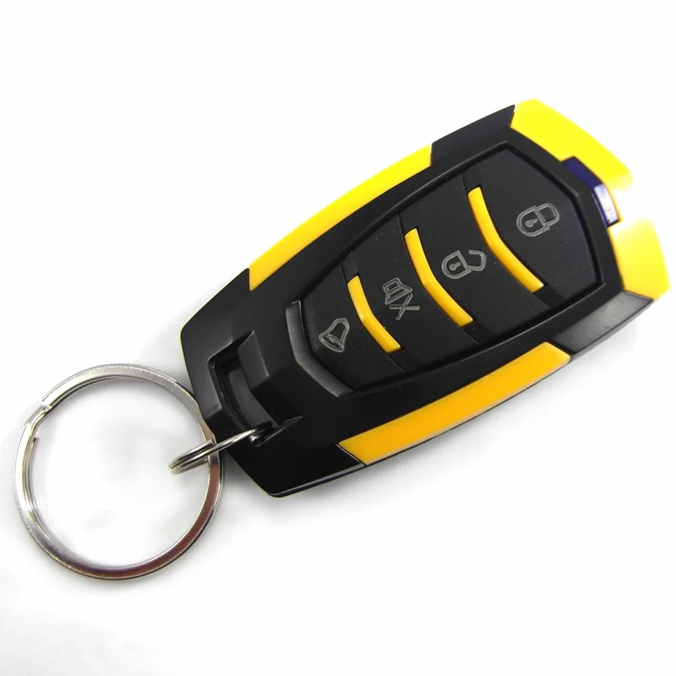 Shkalacar Allarme Universale per Auto 12 Volt Sistema di Allarme Veicoli Sensibilità 7 Livelli 2 Telecomandi