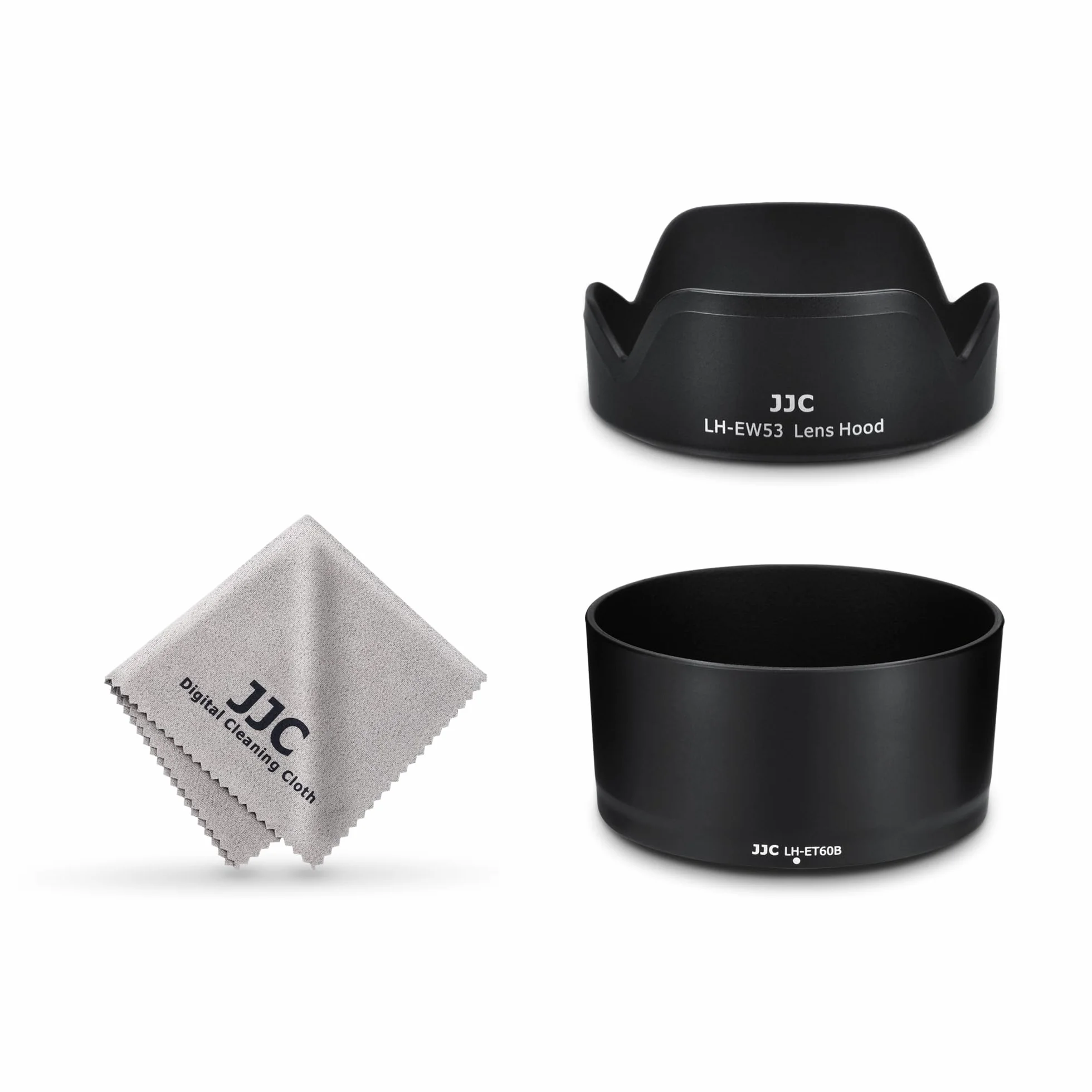 JJC Set di paraluce per Canon RF-S 55-210 mm F5-7.1 IS STM e Canon EF-M 15-45 mm f/3.5-6.3 IS STM e Canon RF-S 18-45 mm f/4.5-6.3 IS STM, sostituisce Canon ET-60B ed EW-53