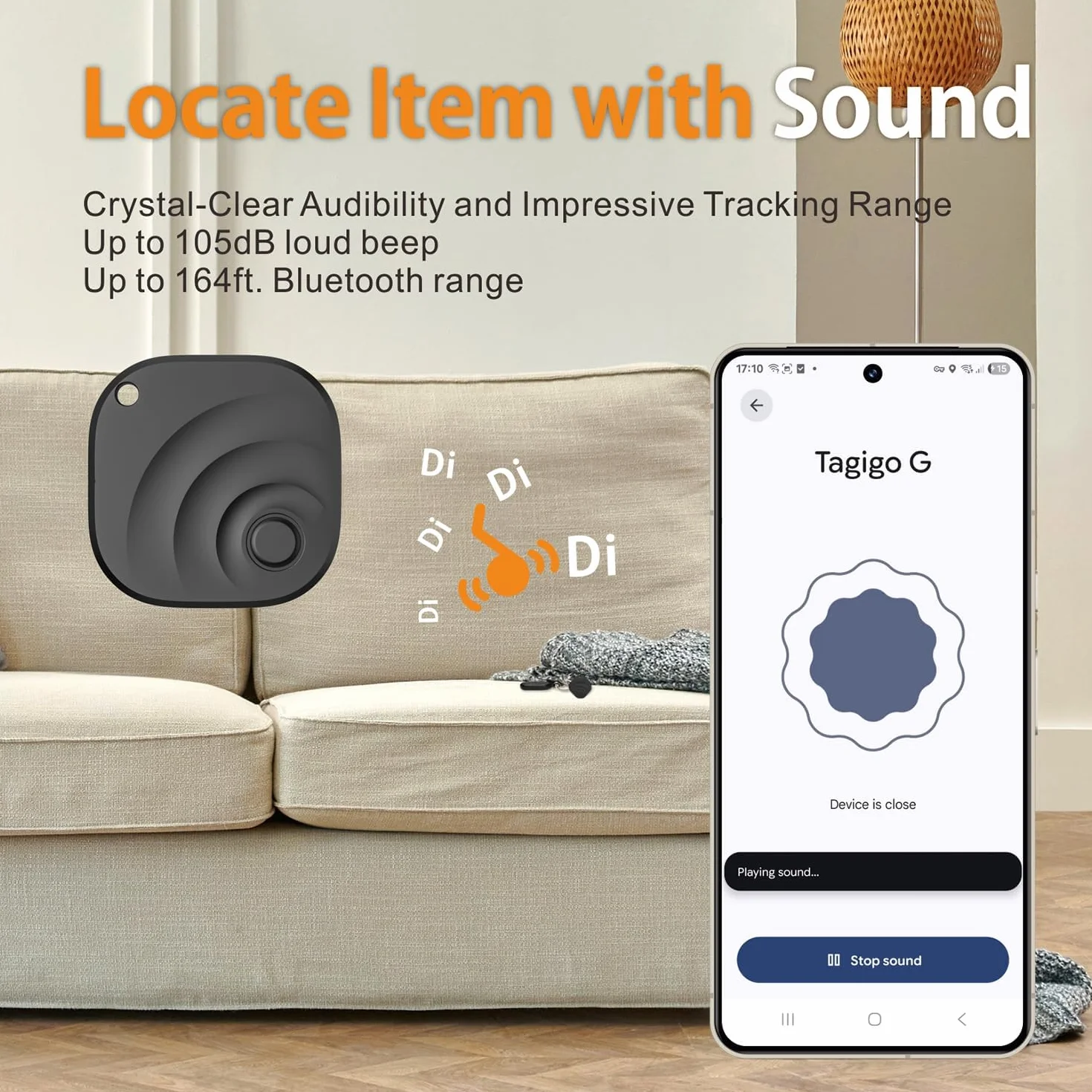 Reyke Tracker Android Smart Tag compatibile con Google Find My localizzatore per chiavi bagagli 4 pezzo