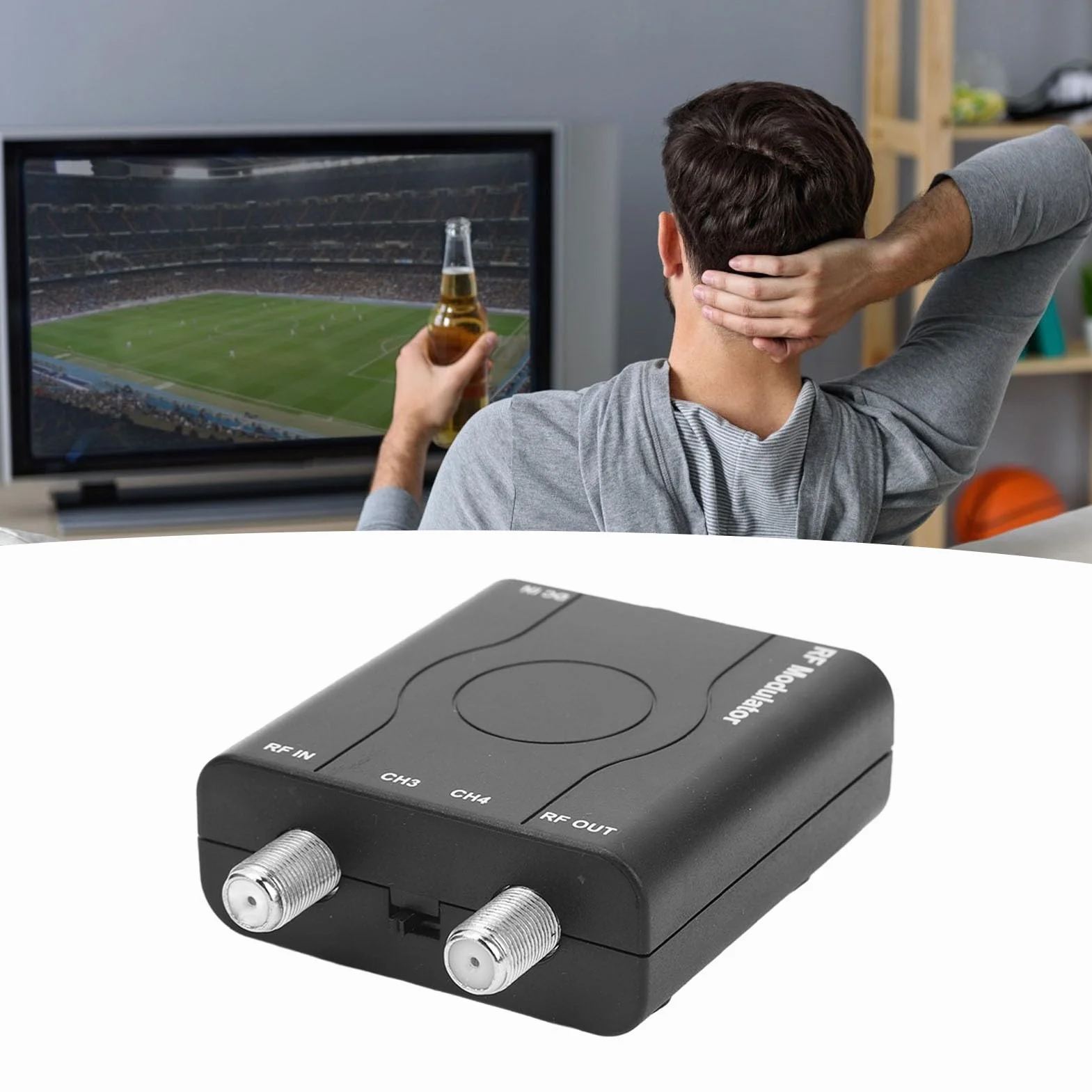 Modulatore da HDMI a RF Convertitore Coassiale HDMI HDM61 1080P VHF PLL
