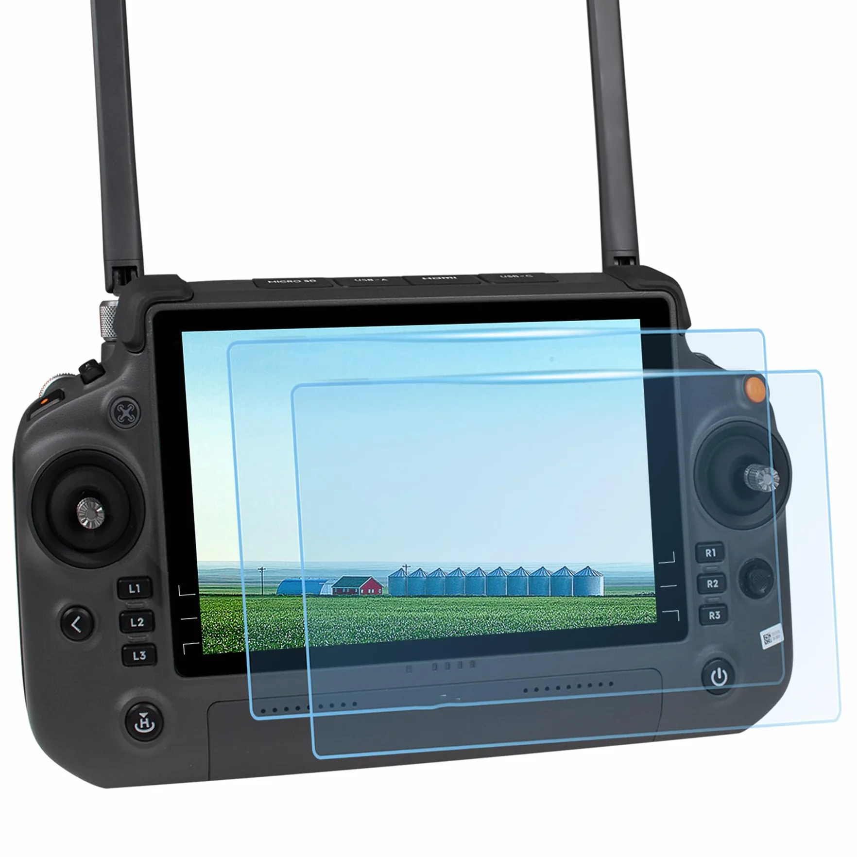 Pellicole HD per DJI RC PLUS 1/2 Telecomando 9H Durezza Protezione dello Schermo in Vetro Temperato per DJI Inspire 3/Matrice 4T/4E/Enterprise Matrice 30/30T/Matrice 350 RTK/AGRAS T70/T60/T50