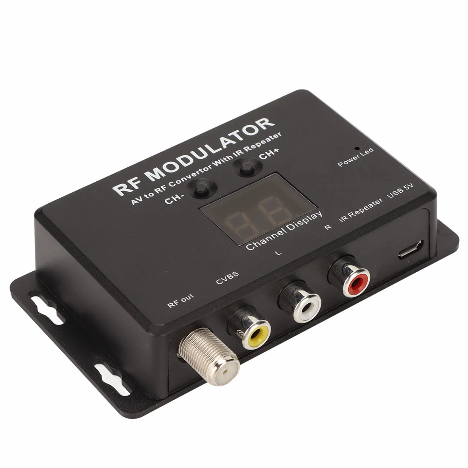 Modulatore RF Professionale da AV a RF PAL NTSC con Ripetitore IR