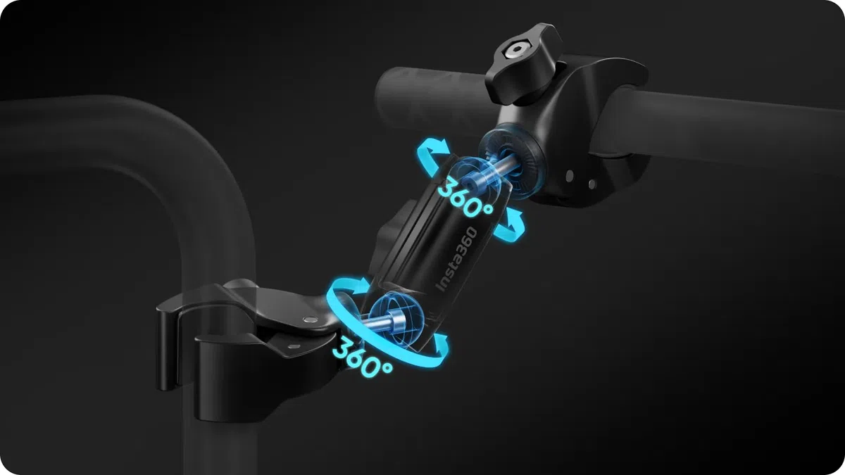 Insta360 Morsetto di supporto per bastone da selfie per moto Instax60 X5/X4/X3